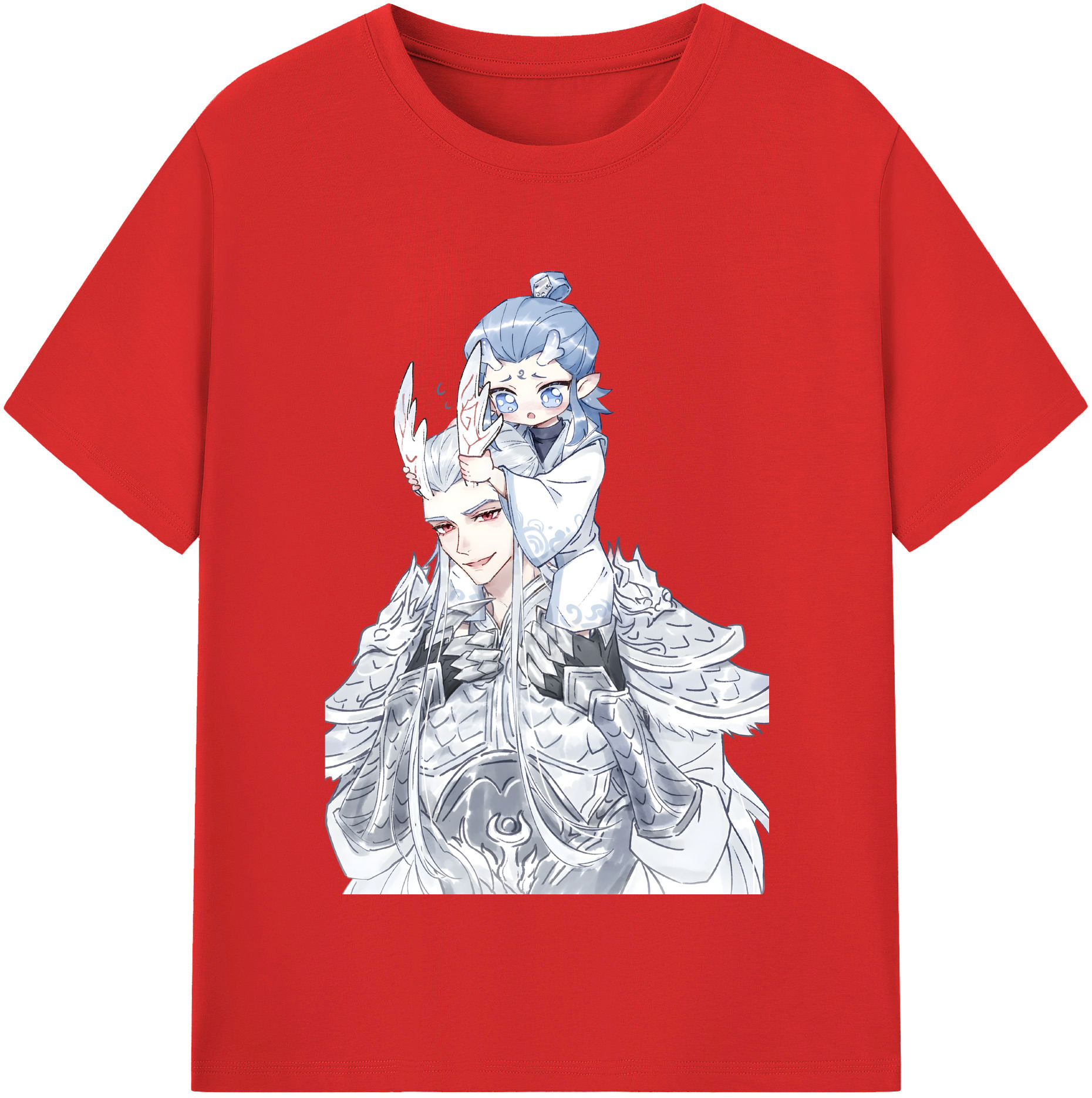 （画像用） Ne Zha 2 ナタ 魔童の大暴れ レディースカジュアルプリントTシャツ（綿100％）