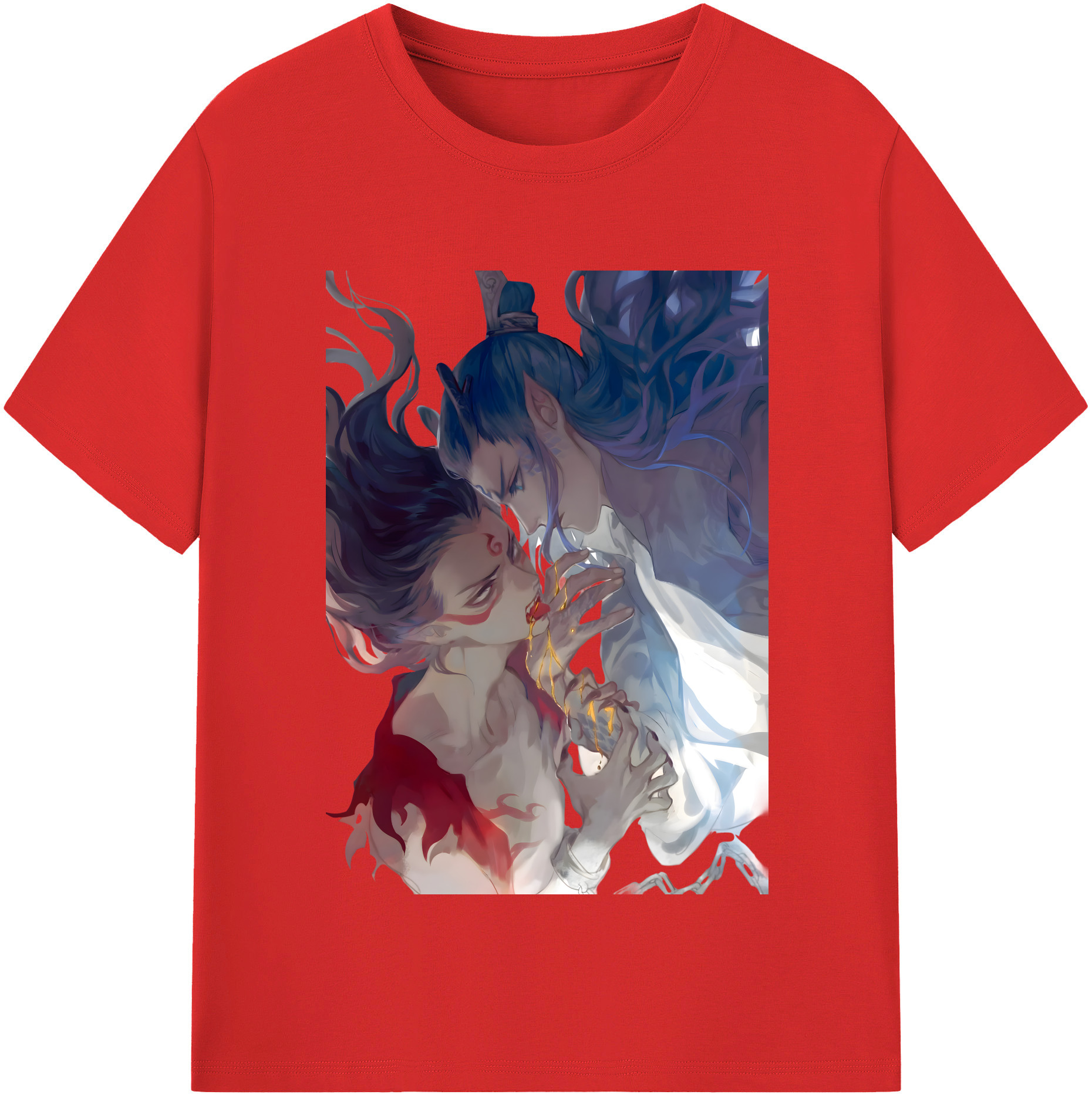 （画像用） Ne Zha 2 ナタ 魔童の大暴れ レディースカジュアルプリントTシャツ（綿100％）