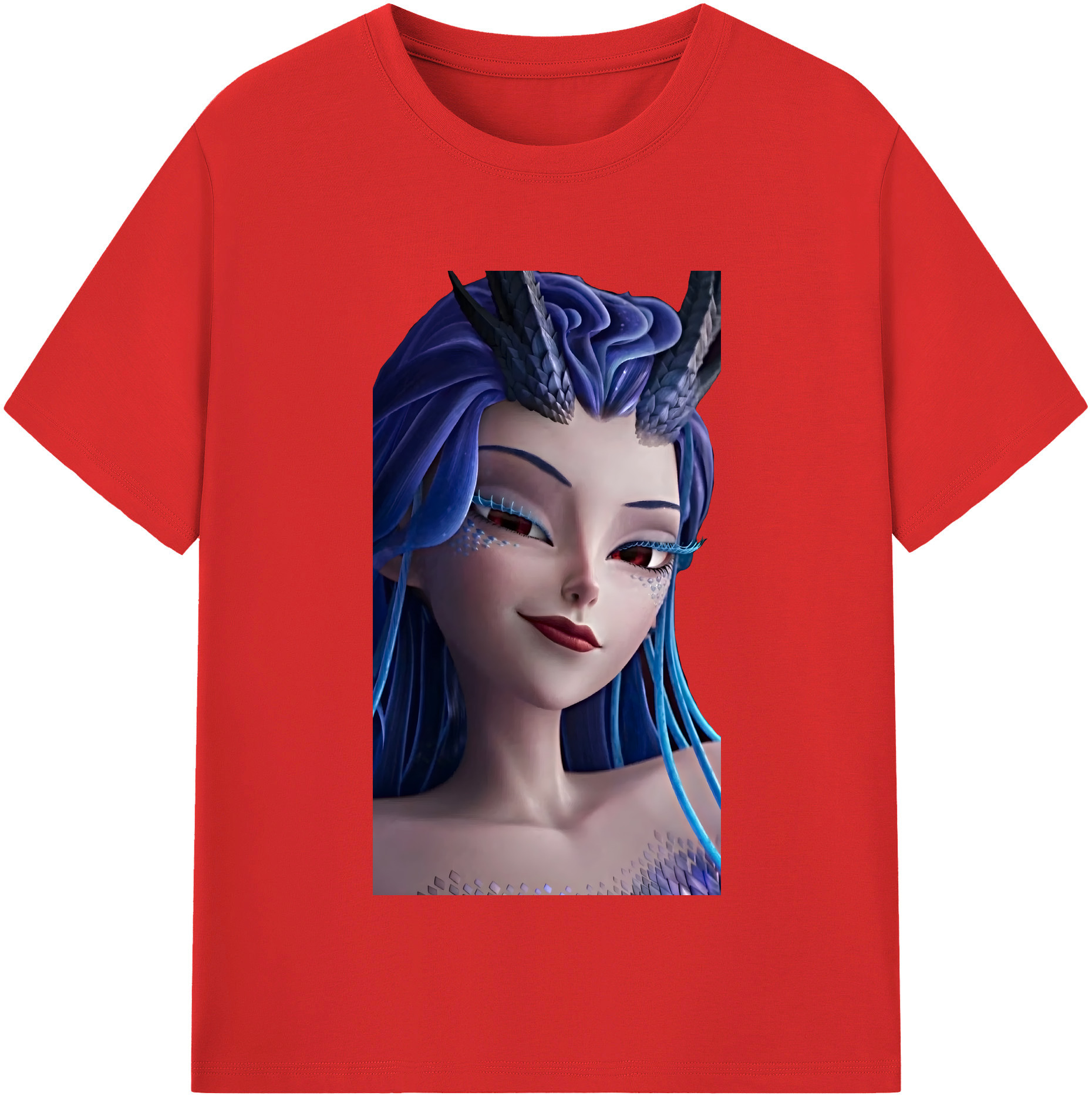 （画像用） Ne Zha 2 ナタ 魔童の大暴れ レディースカジュアルプリントTシャツ（綿100％）