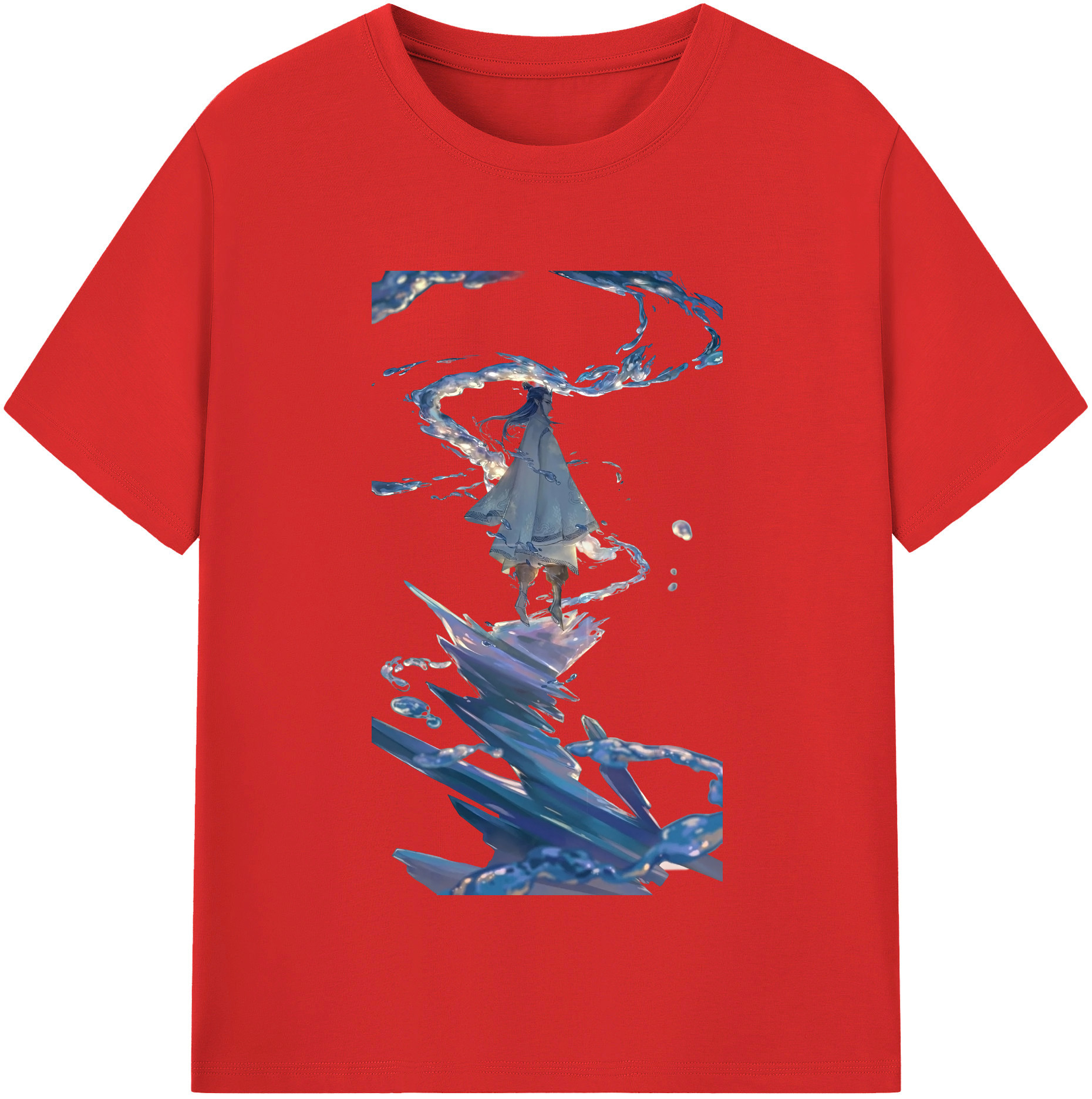（画像用） Ne Zha 2 ナタ 魔童の大暴れ レディースカジュアルプリントTシャツ（綿100％）