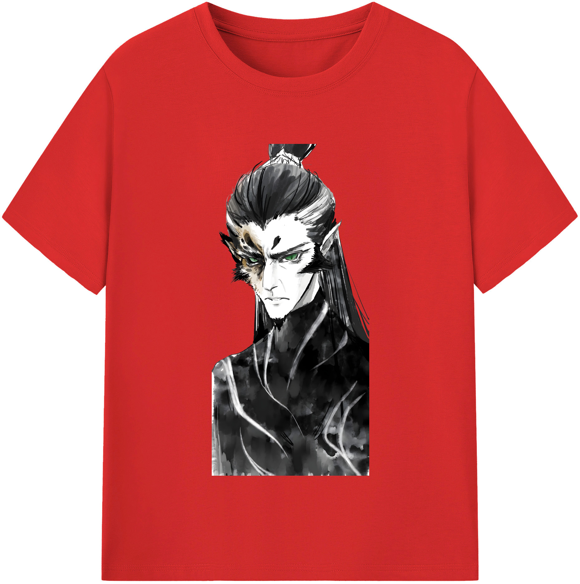 （画像用） Ne Zha 2 ナタ 魔童の大暴れ レディースカジュアルプリントTシャツ（綿100％）