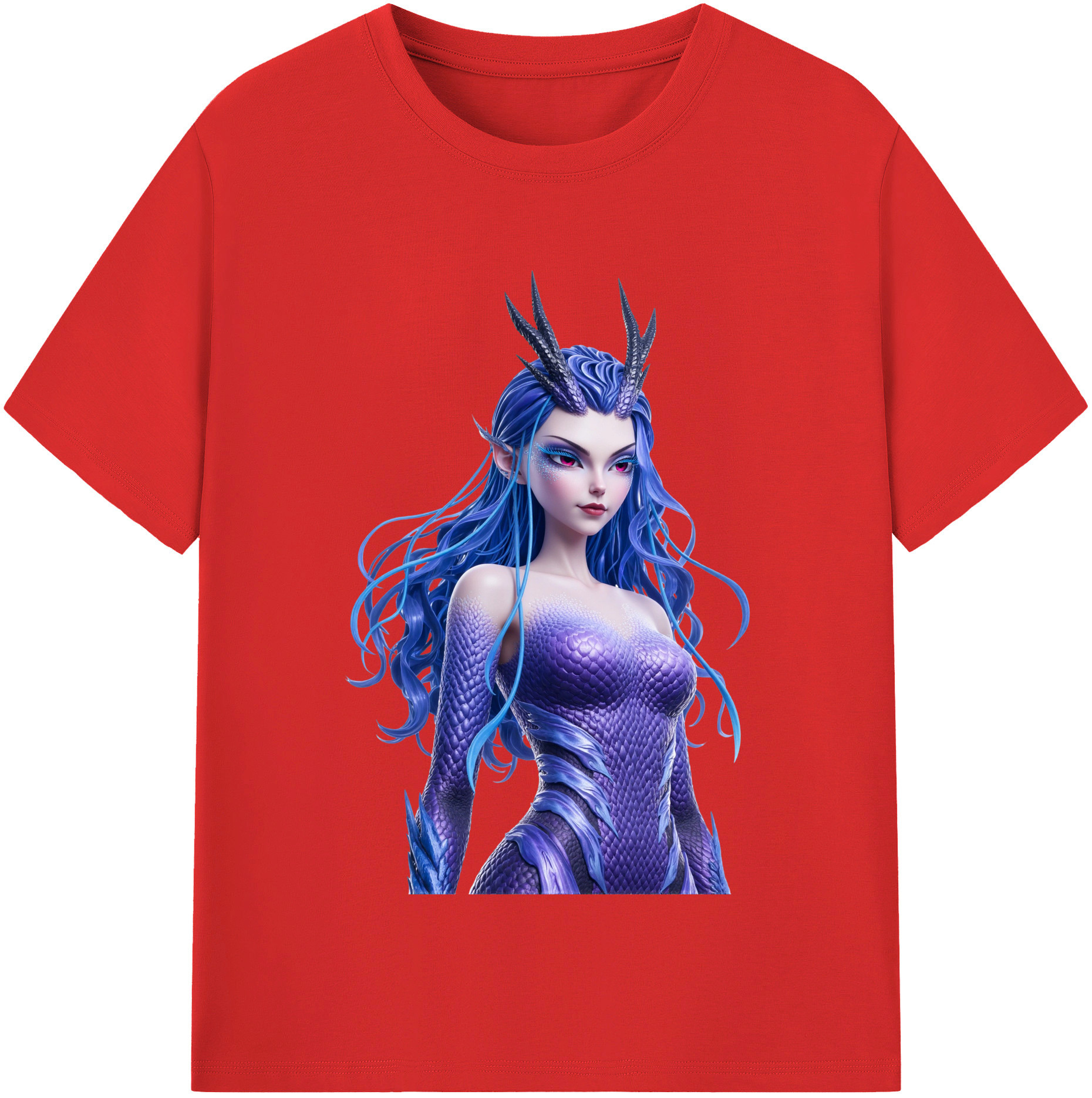 （画像用） Ne Zha 2 ナタ 魔童の大暴れ レディースカジュアルプリントTシャツ（綿100％）