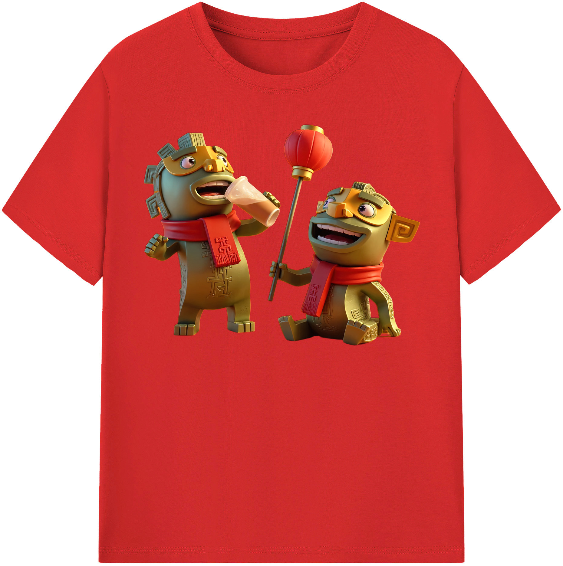 （画像用） Ne Zha 2 ナタ 魔童の大暴れ レディースカジュアルプリントTシャツ（綿100％）
