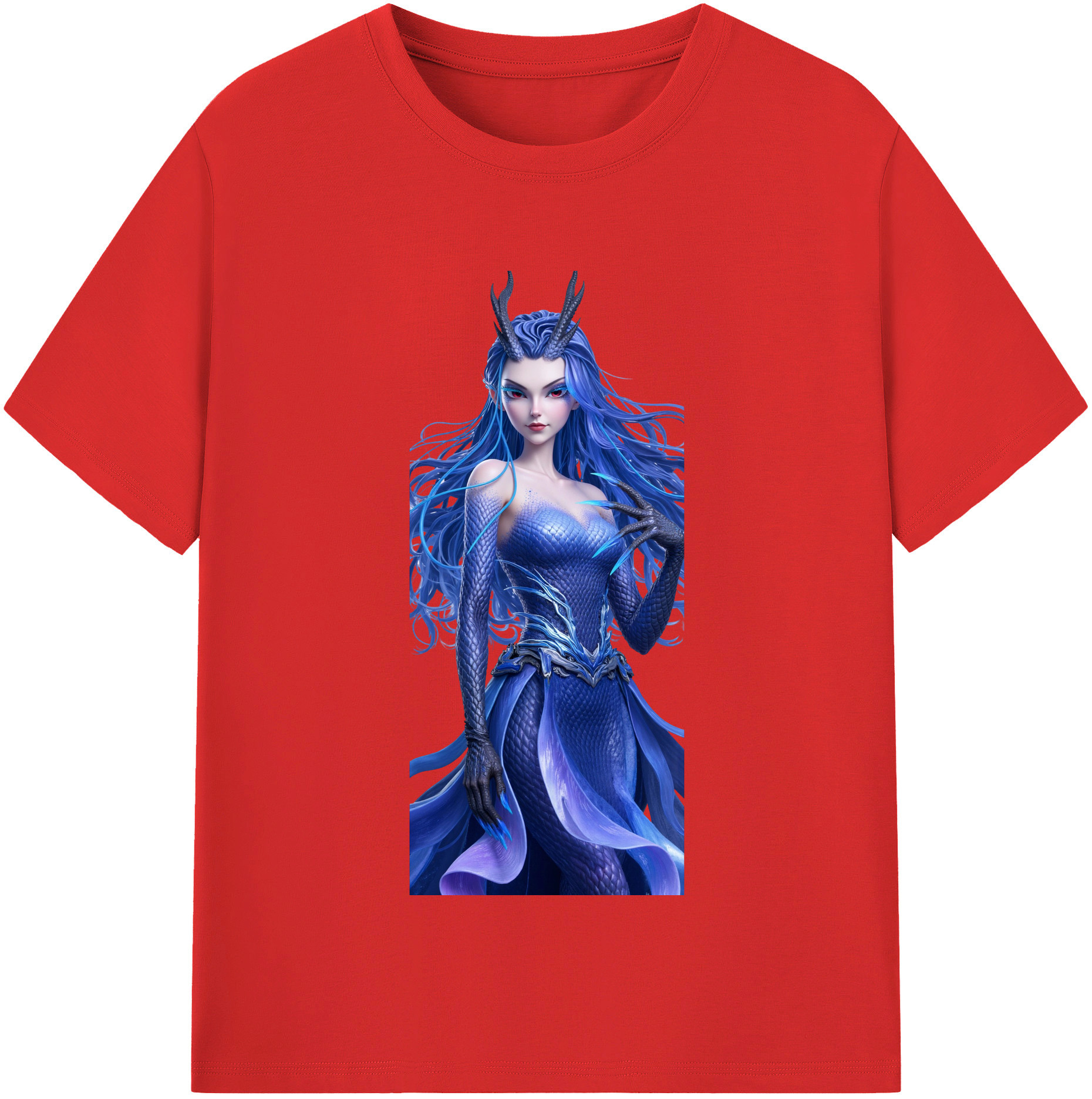 （画像用） Ne Zha 2 ナタ 魔童の大暴れ レディースカジュアルプリントTシャツ（綿100％）