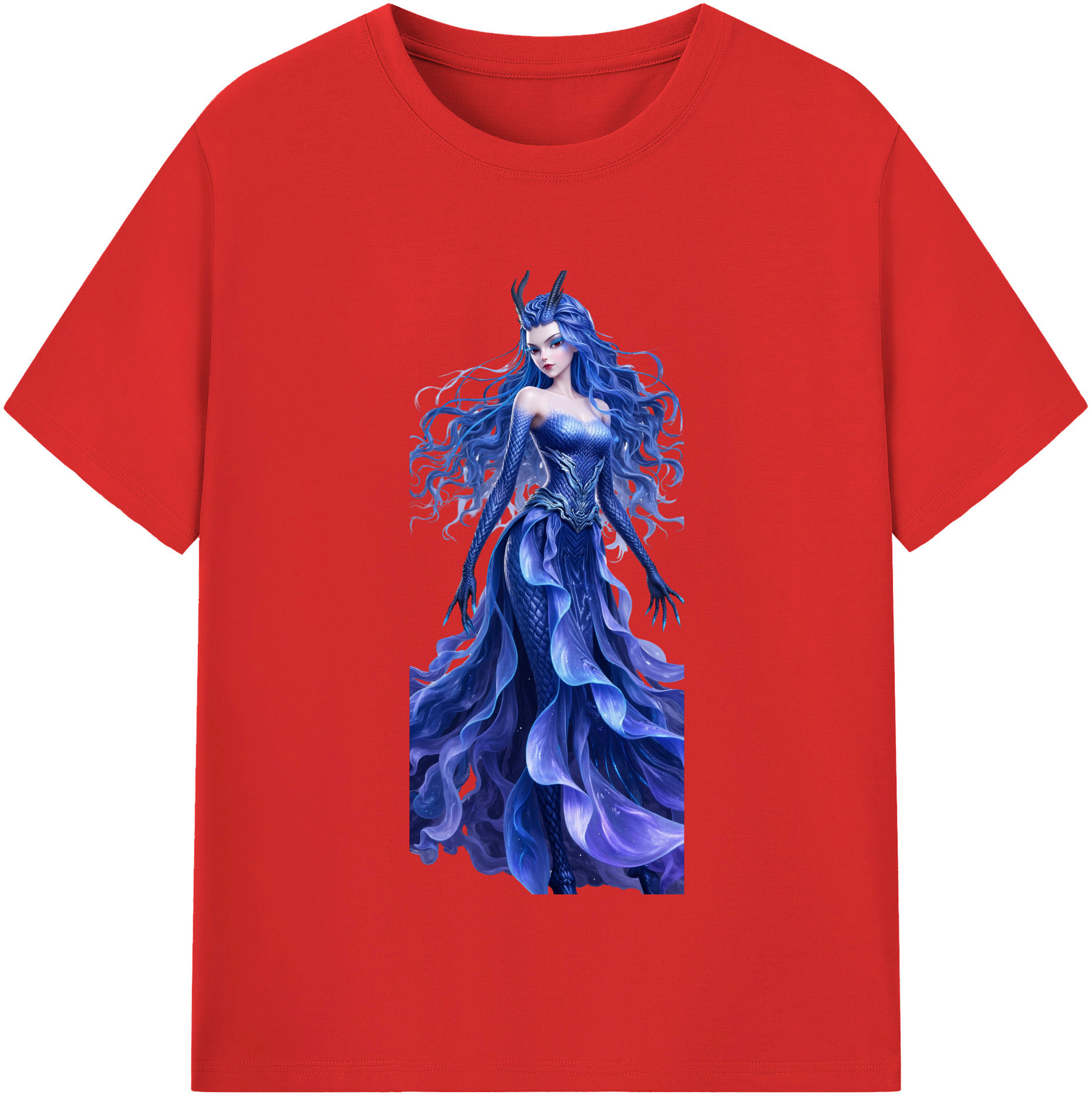 （画像用） Ne Zha 2 ナタ 魔童の大暴れ レディースカジュアルプリントTシャツ（綿100％）