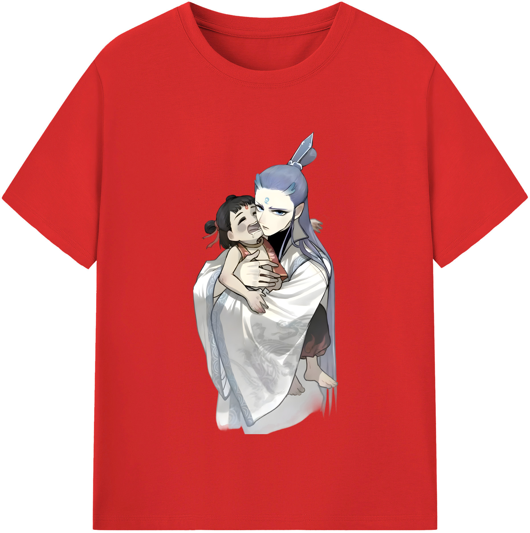 （画像用） Ne Zha 2 ナタ 魔童の大暴れ レディースカジュアルプリントTシャツ（綿100％）