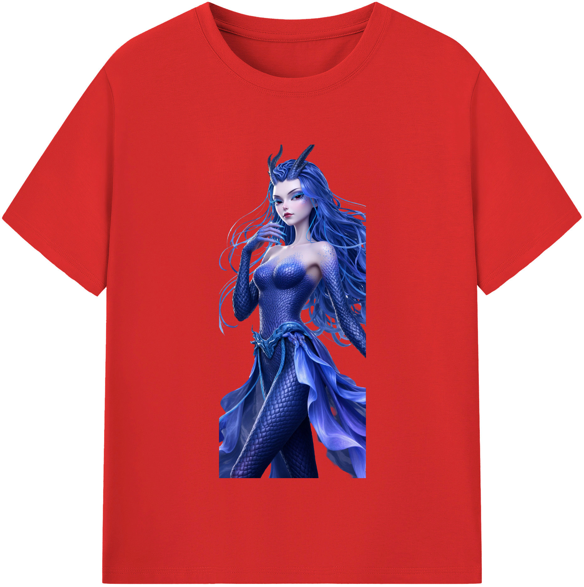 （画像用） Ne Zha 2 ナタ 魔童の大暴れ レディースカジュアルプリントTシャツ（綿100％）