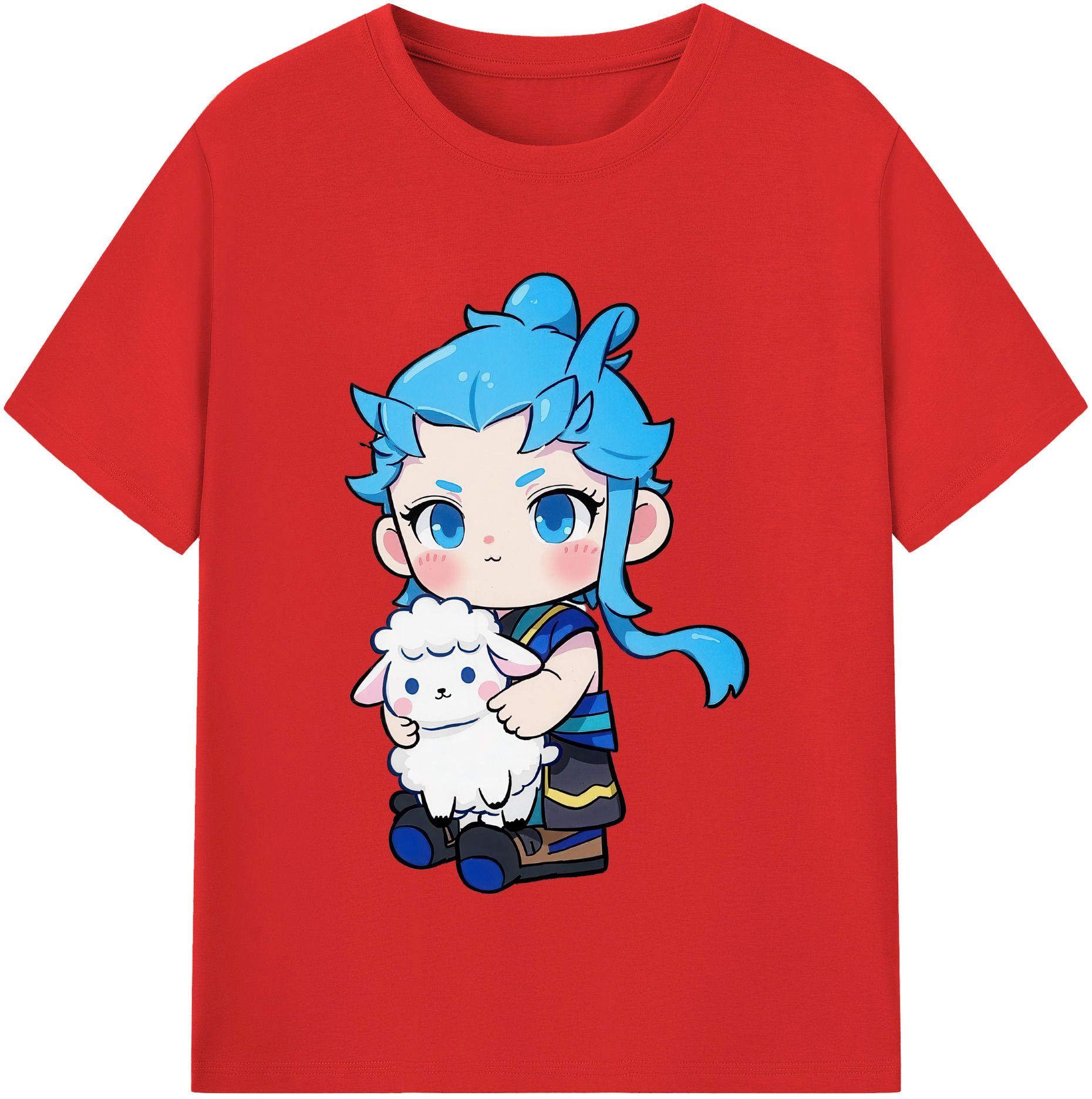 （画像用） Ne Zha 2 ナタ 魔童の大暴れ レディースカジュアルプリントTシャツ（綿100％）