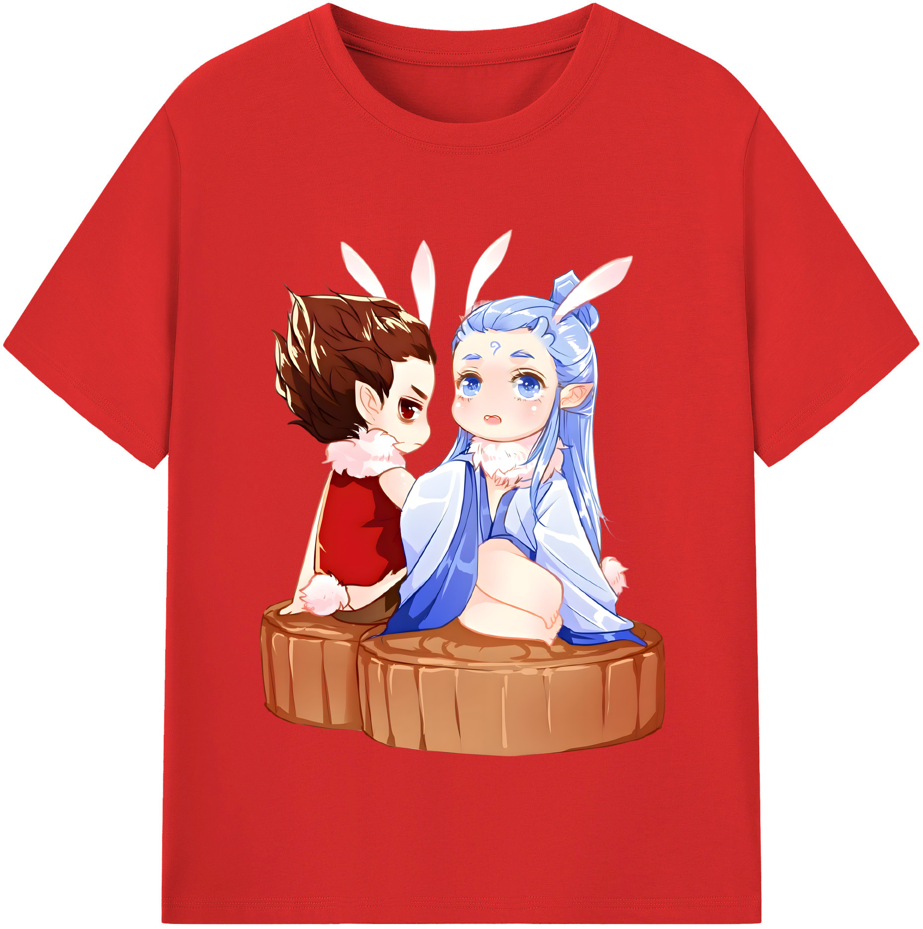 （画像用） Ne Zha 2 ナタ 魔童の大暴れ レディースカジュアルプリントTシャツ（綿100％）