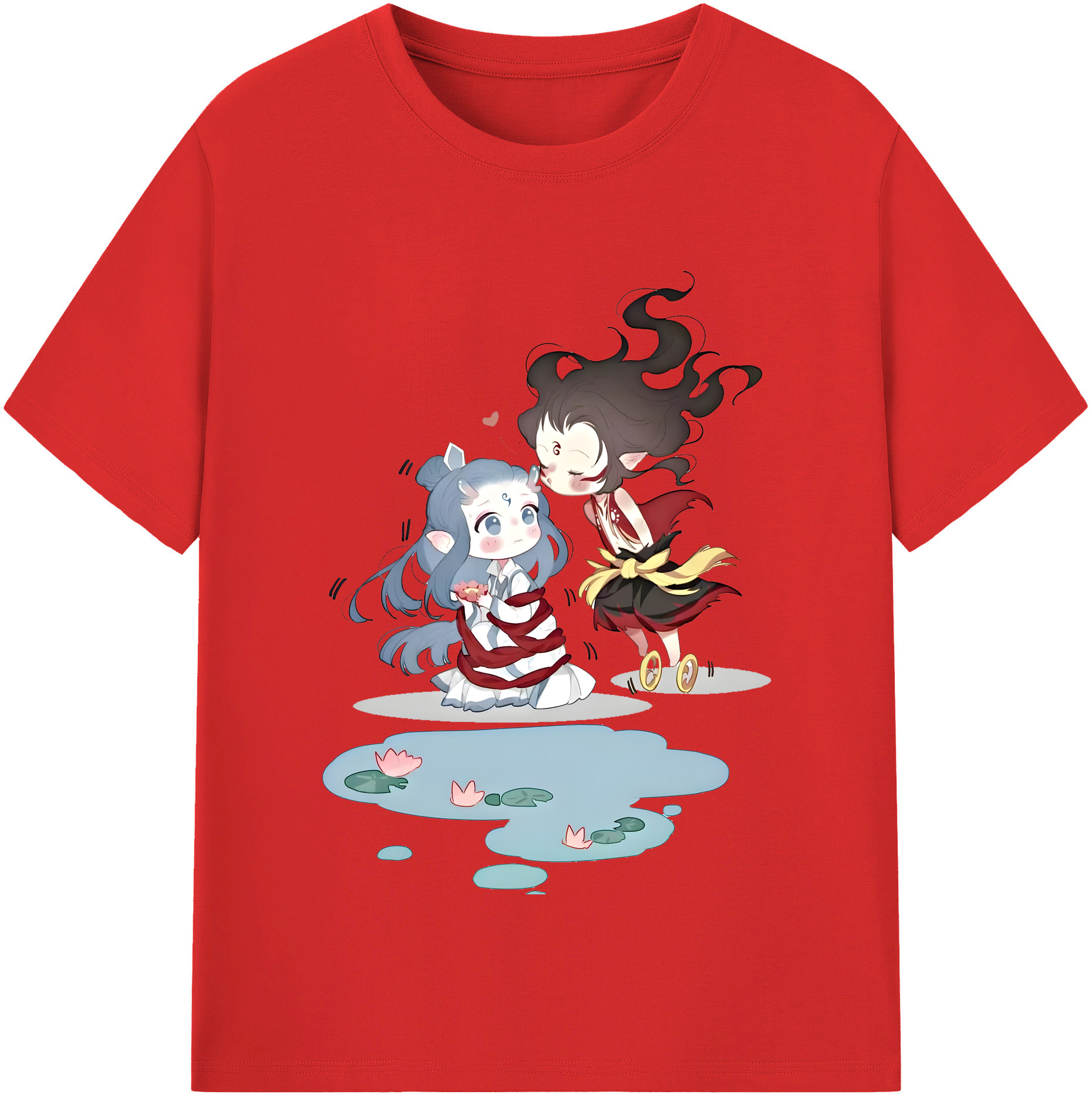 （画像用） Ne Zha 2 ナタ 魔童の大暴れ レディースカジュアルプリントTシャツ（綿100％）