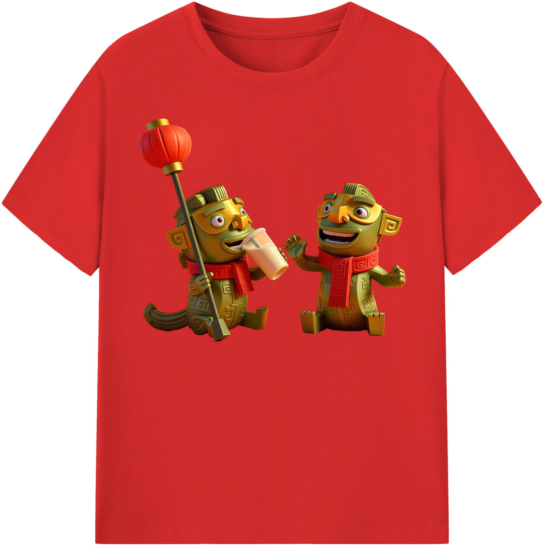 （画像用） Ne Zha 2 ナタ 魔童の大暴れ レディースカジュアルプリントTシャツ（綿100％）