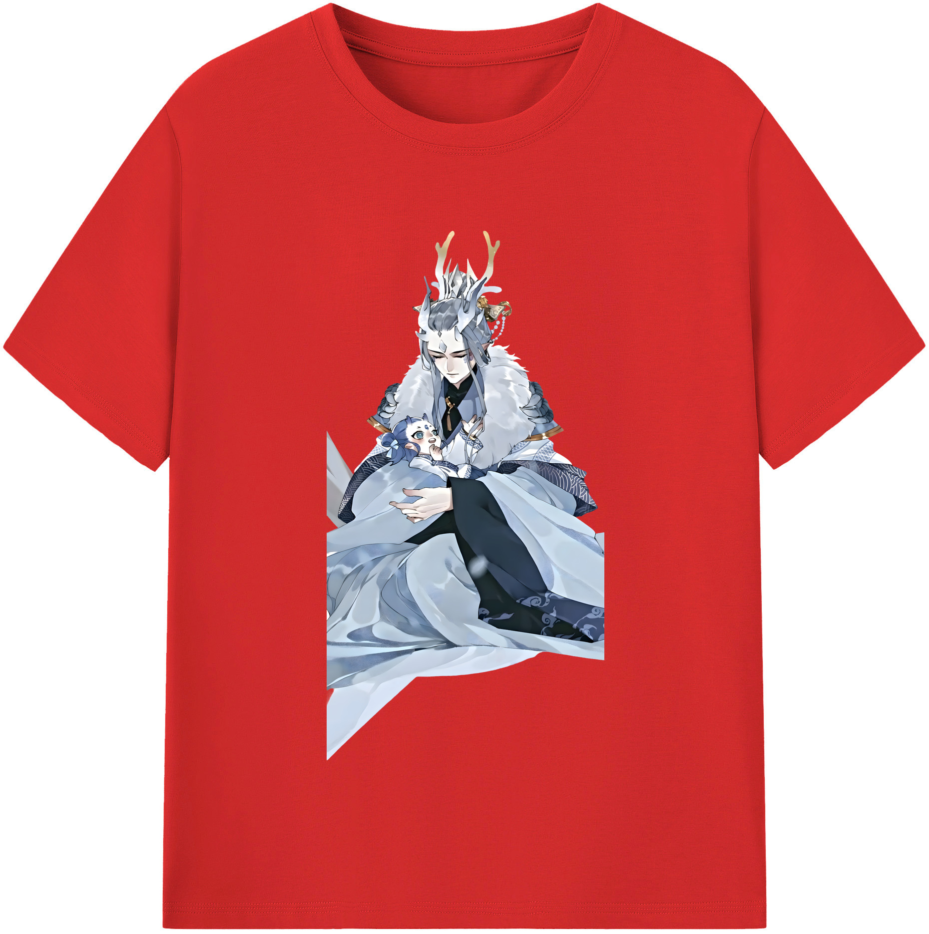 （画像用） Ne Zha 2 ナタ 魔童の大暴れ レディースカジュアルプリントTシャツ（綿100％）