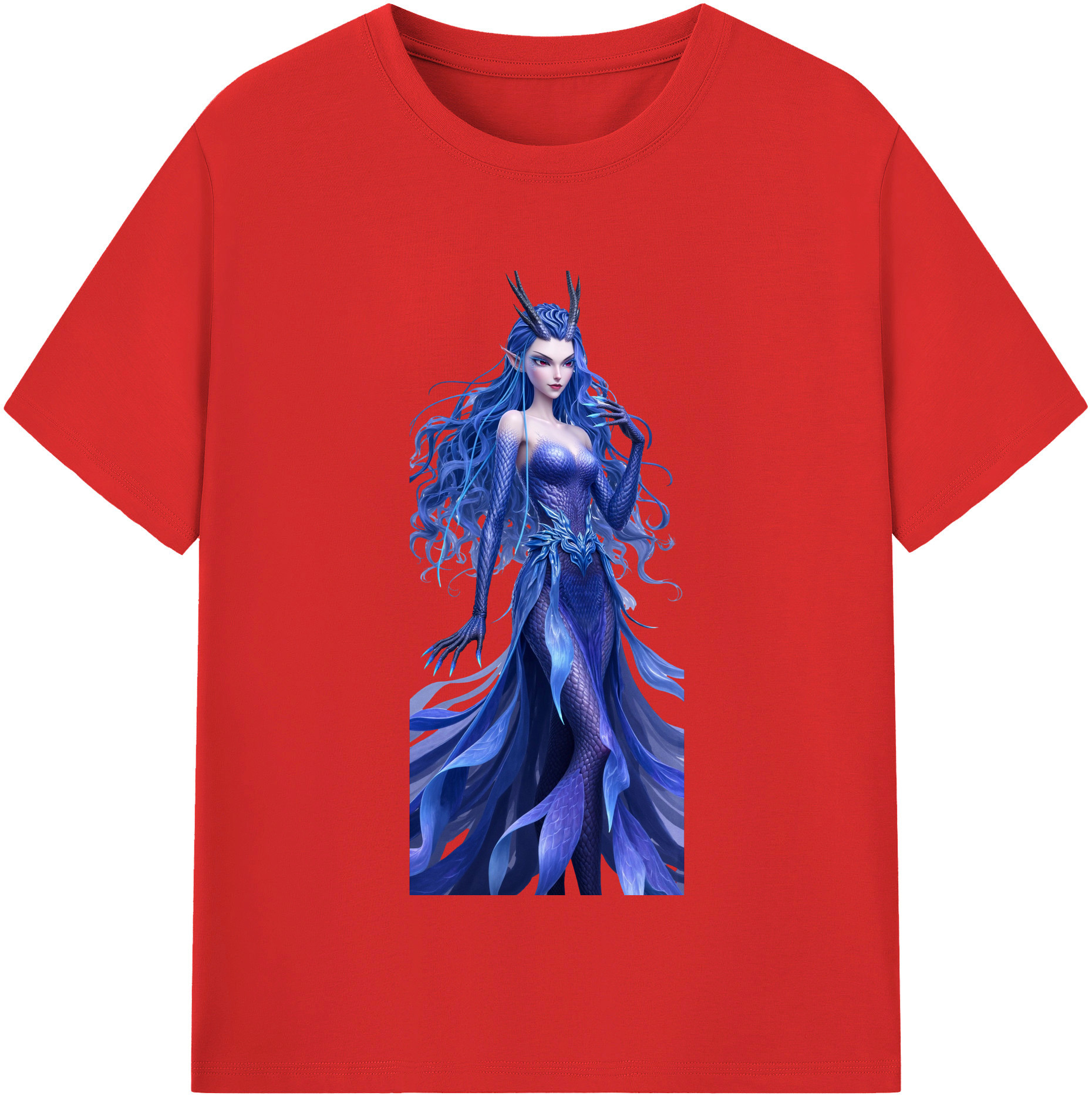 （画像用） Ne Zha 2 ナタ 魔童の大暴れ レディースカジュアルプリントTシャツ（綿100％）