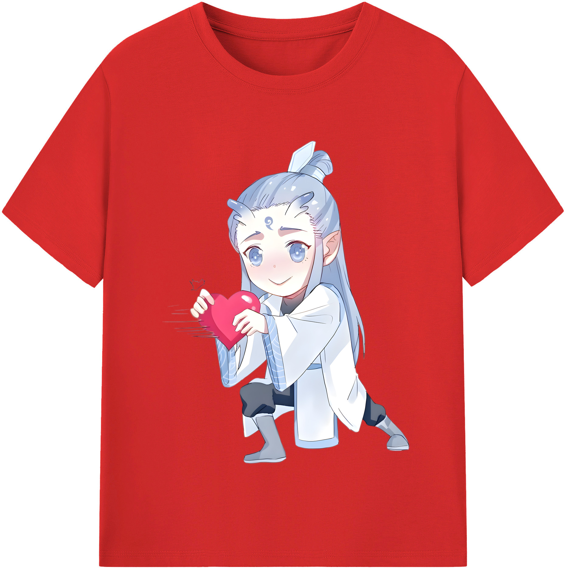 （画像用） Ne Zha 2 ナタ 魔童の大暴れ レディースカジュアルプリントTシャツ（綿100％）