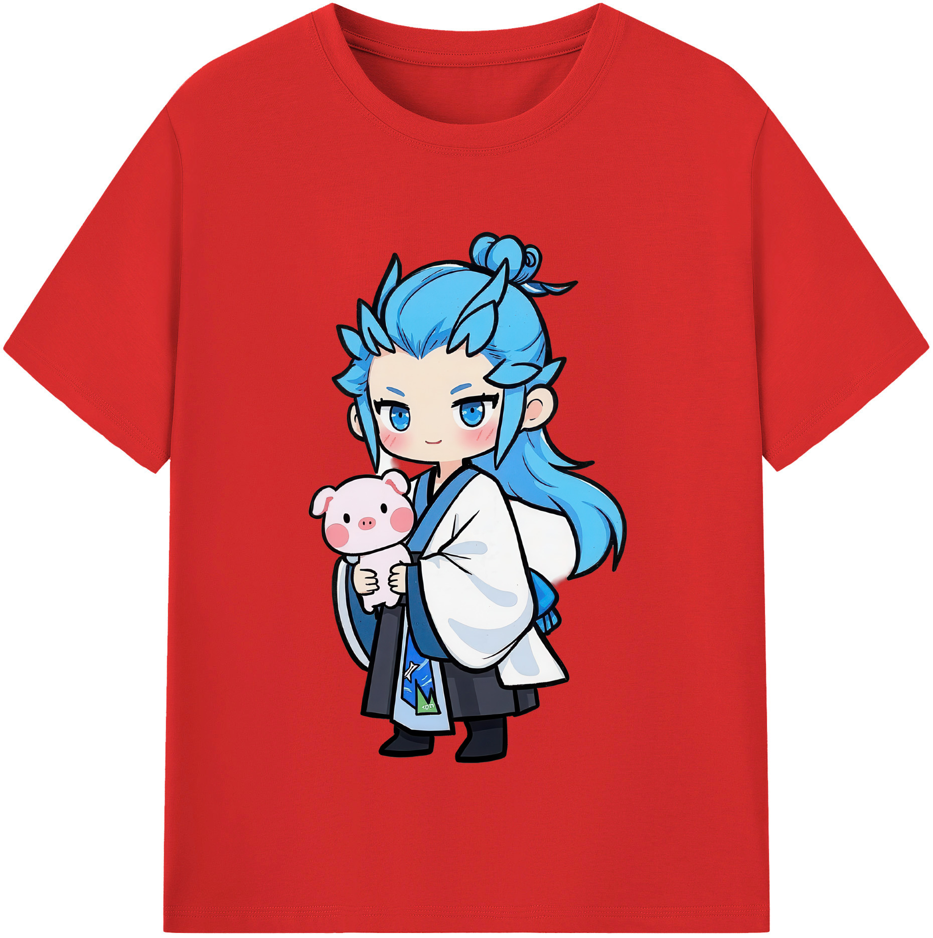 （画像用） Ne Zha 2 ナタ 魔童の大暴れ レディースカジュアルプリントTシャツ（綿100％）