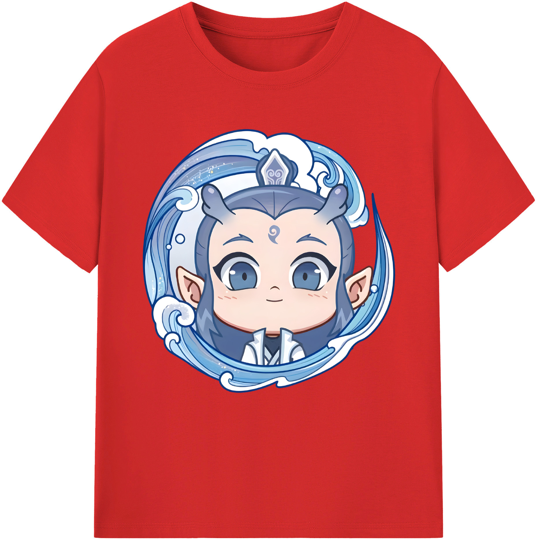 （画像用） Ne Zha 2 ナタ 魔童の大暴れ レディースカジュアルプリントTシャツ（綿100％）