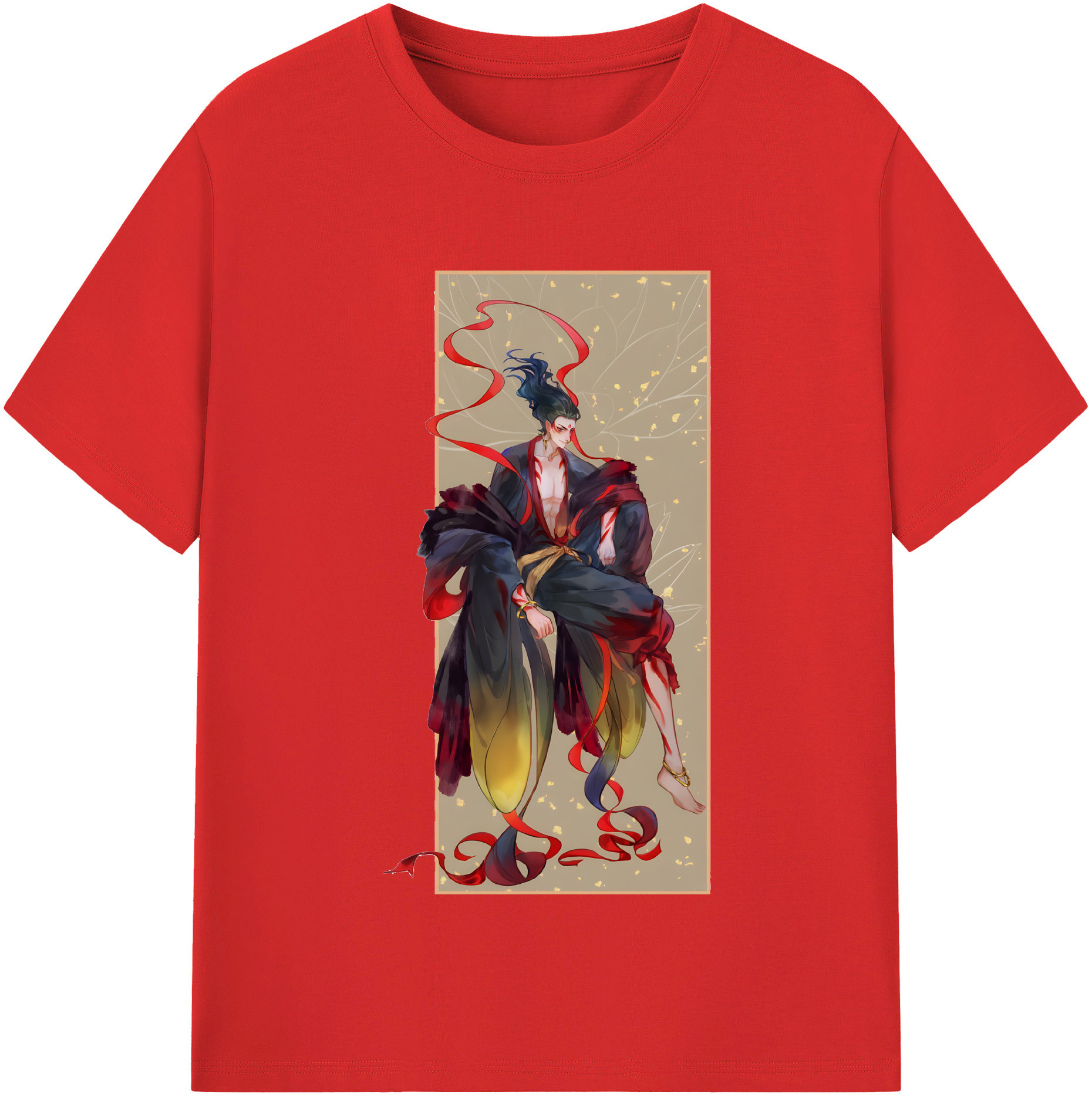 （画像用） Ne Zha 2 ナタ 魔童の大暴れ レディースカジュアルプリントTシャツ（綿100％）
