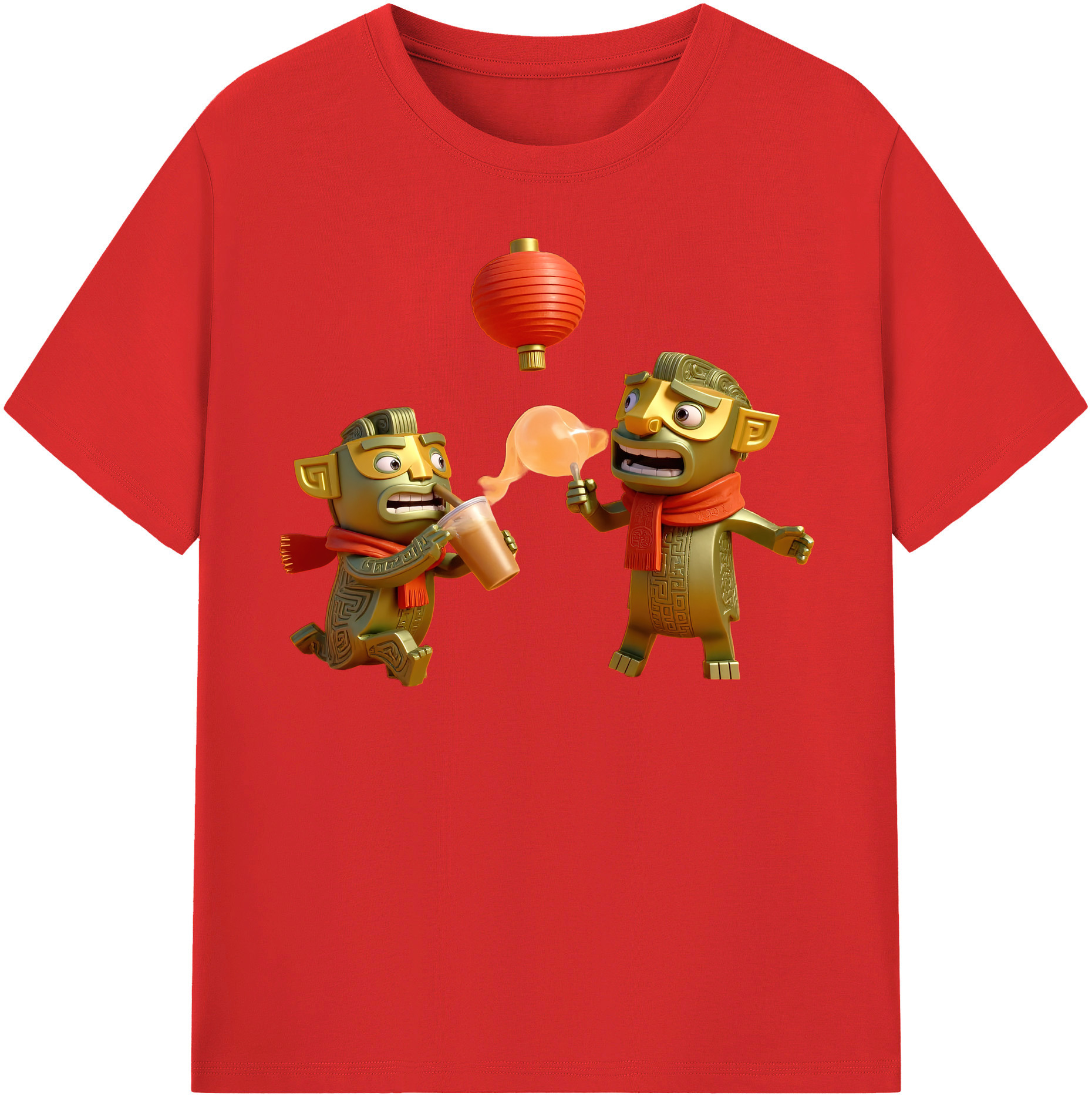 （画像用） Ne Zha 2 ナタ 魔童の大暴れ レディースカジュアルプリントTシャツ（綿100％）