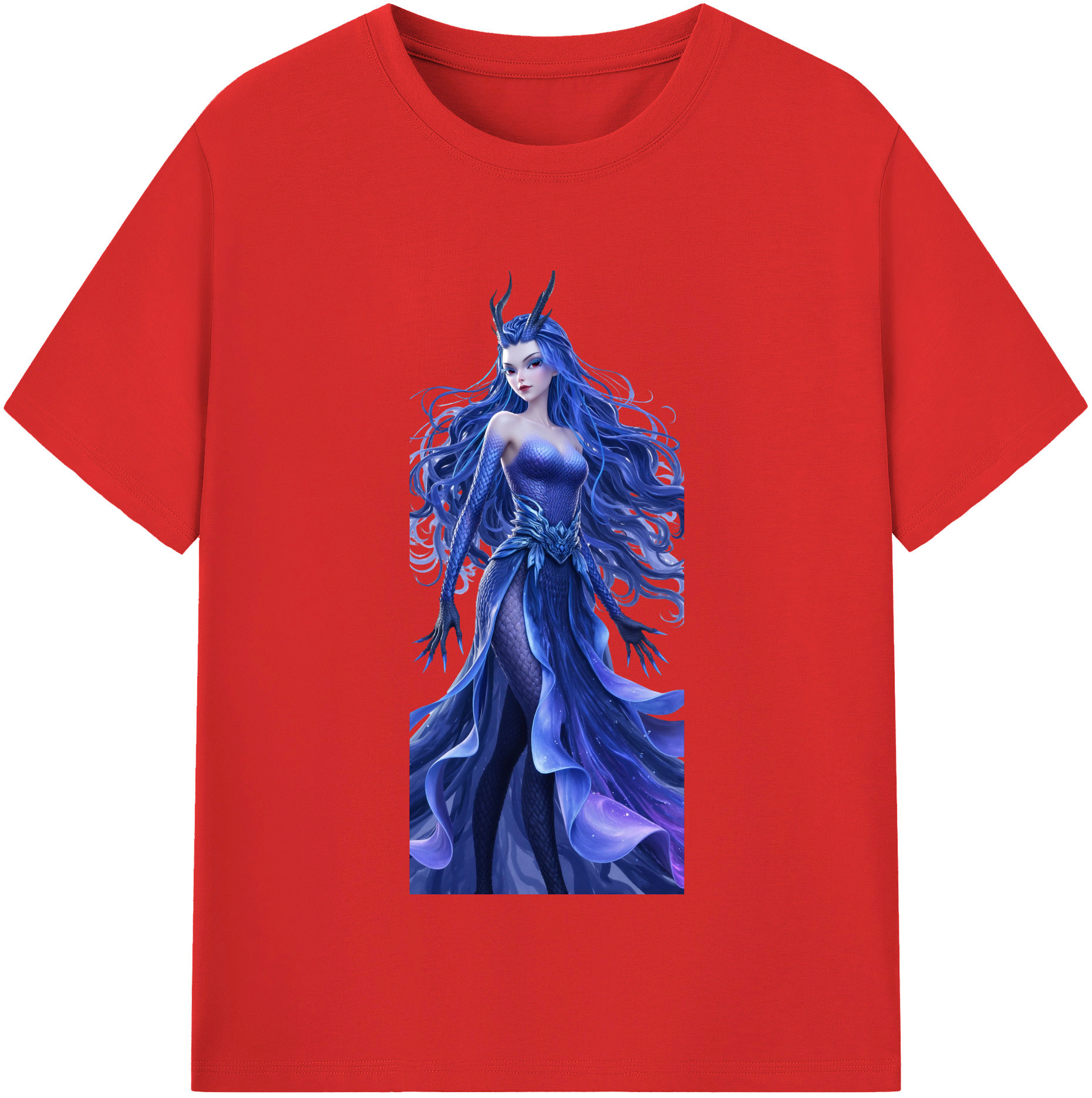 （画像用） Ne Zha 2 ナタ 魔童の大暴れ レディースカジュアルプリントTシャツ（綿100％）