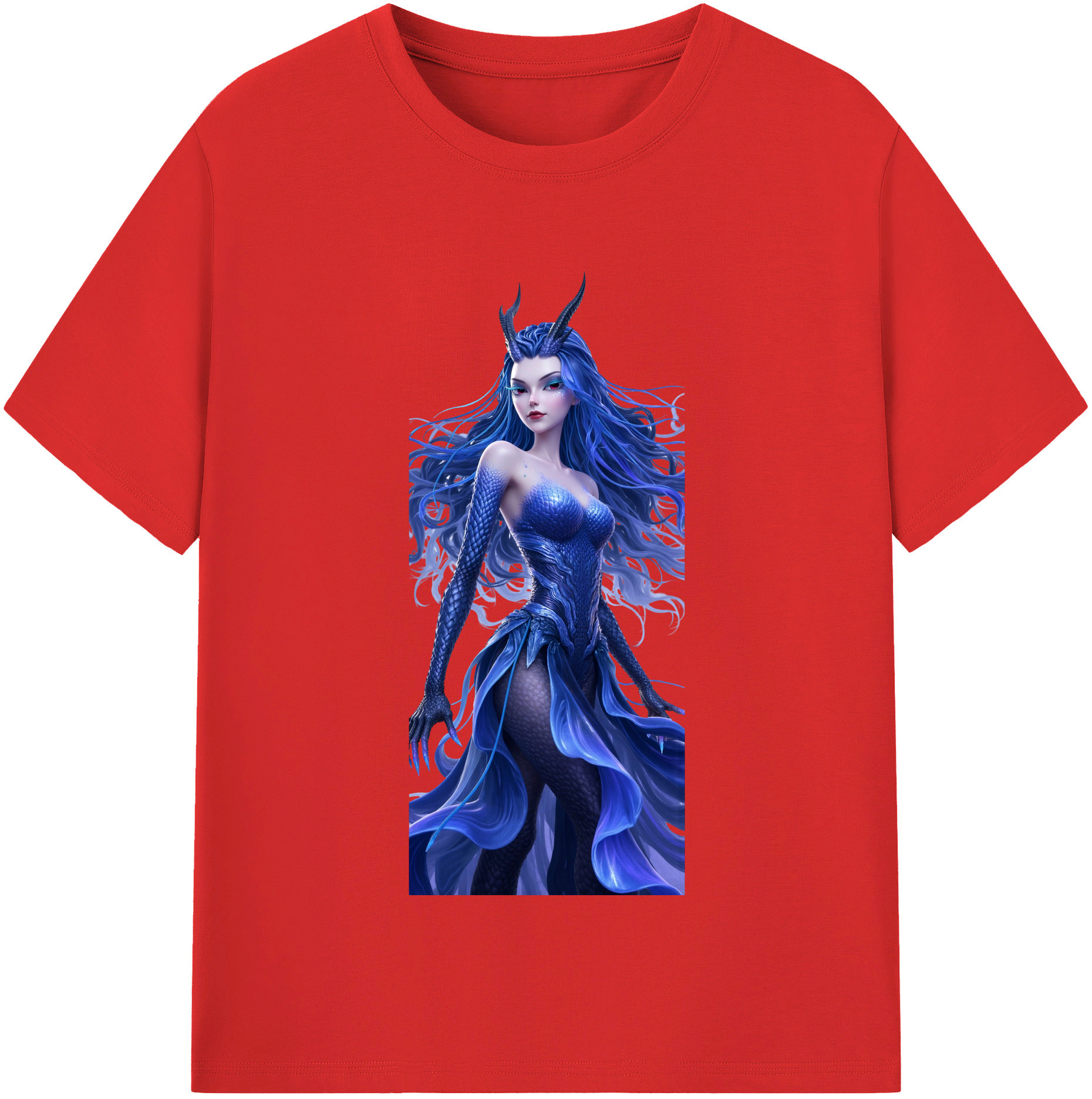 （画像用） Ne Zha 2 ナタ 魔童の大暴れ レディースカジュアルプリントTシャツ（綿100％）