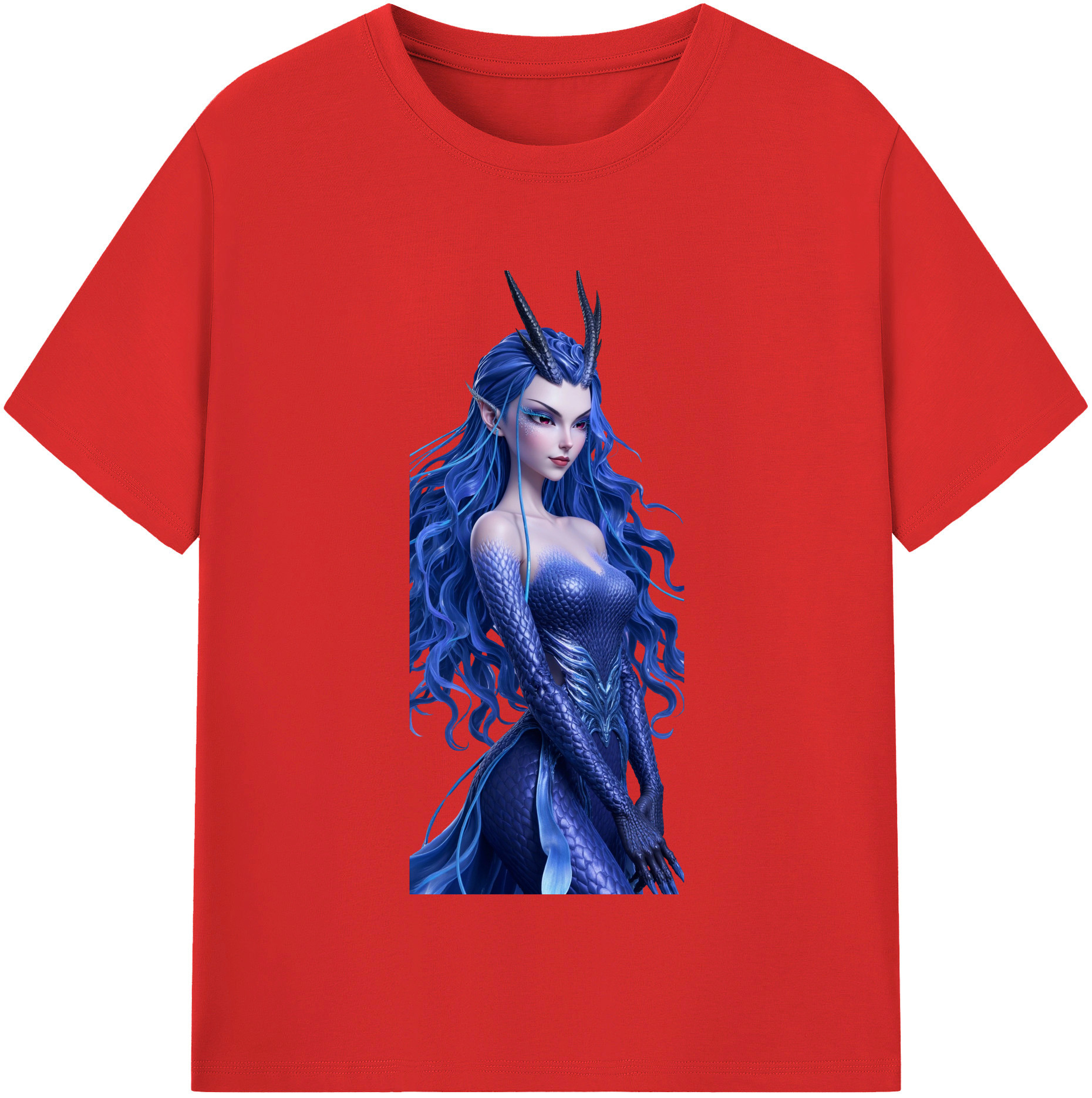 （画像用） Ne Zha 2 ナタ 魔童の大暴れ レディースカジュアルプリントTシャツ（綿100％）
