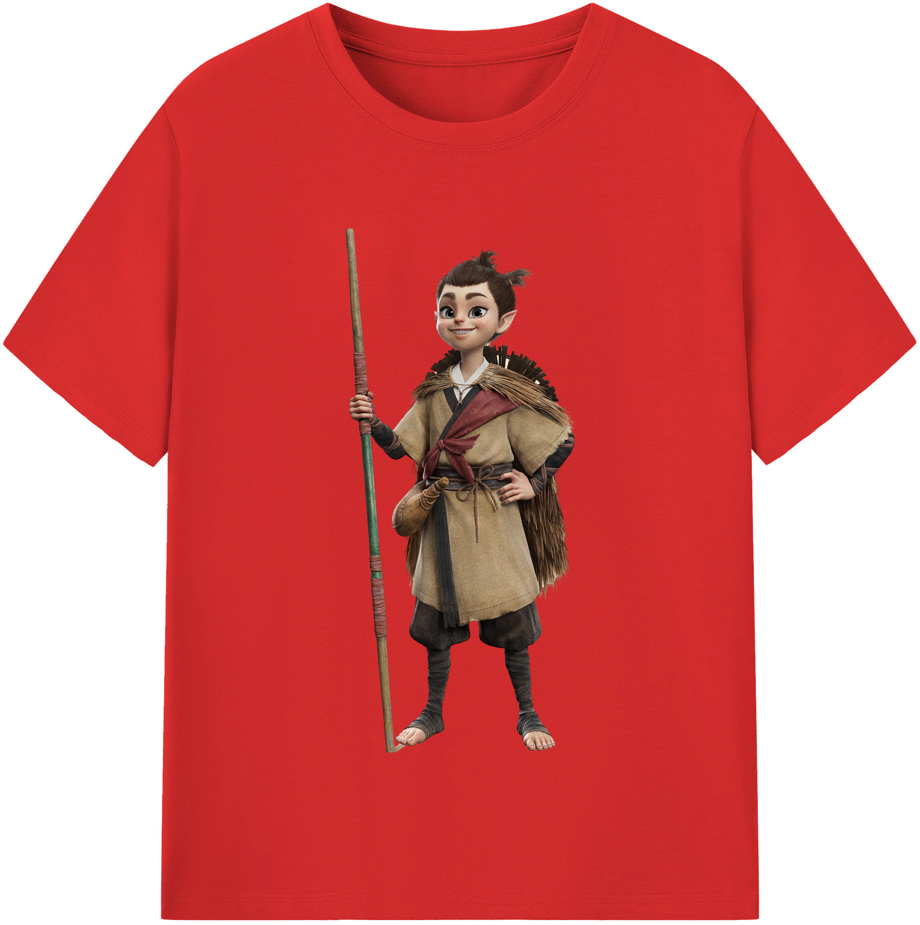 （画像用） Ne Zha 2 ナタ 魔童の大暴れ レディースカジュアルプリントTシャツ（綿100％）