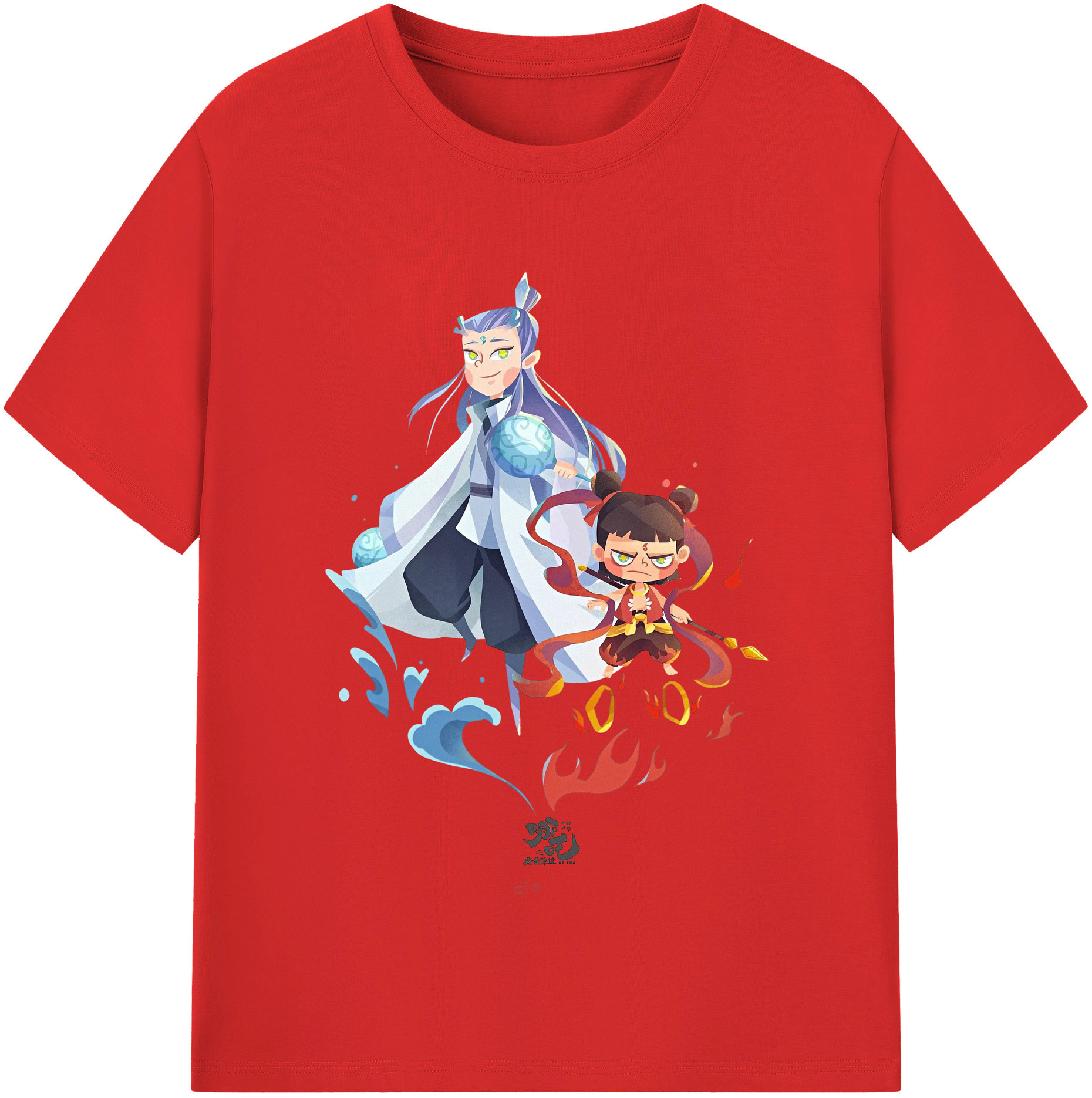 （画像用） Ne Zha 2 ナタ 魔童の大暴れ レディースカジュアルプリントTシャツ（綿100％）