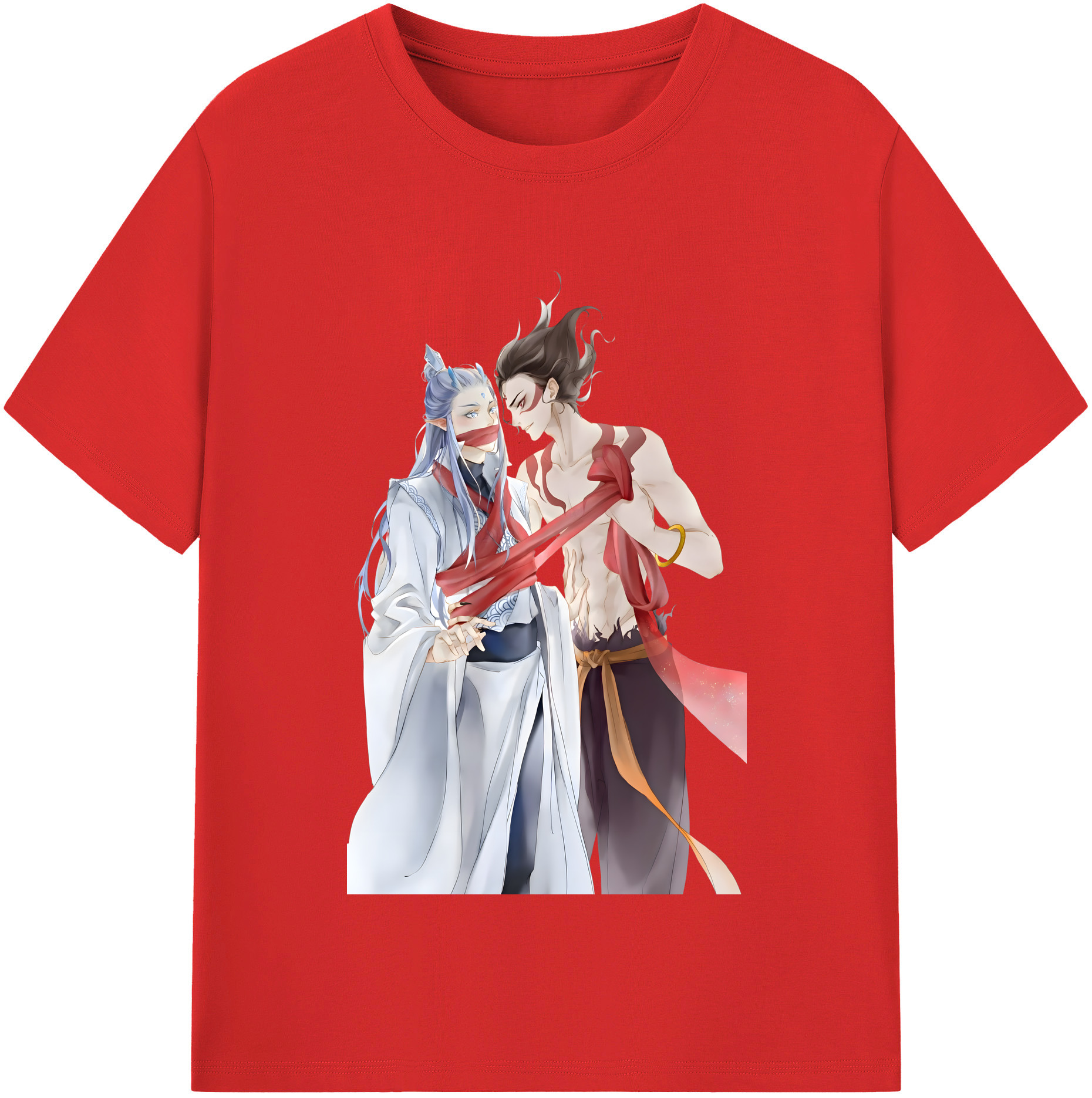 （画像用） Ne Zha 2 ナタ 魔童の大暴れ レディースカジュアルプリントTシャツ（綿100％）