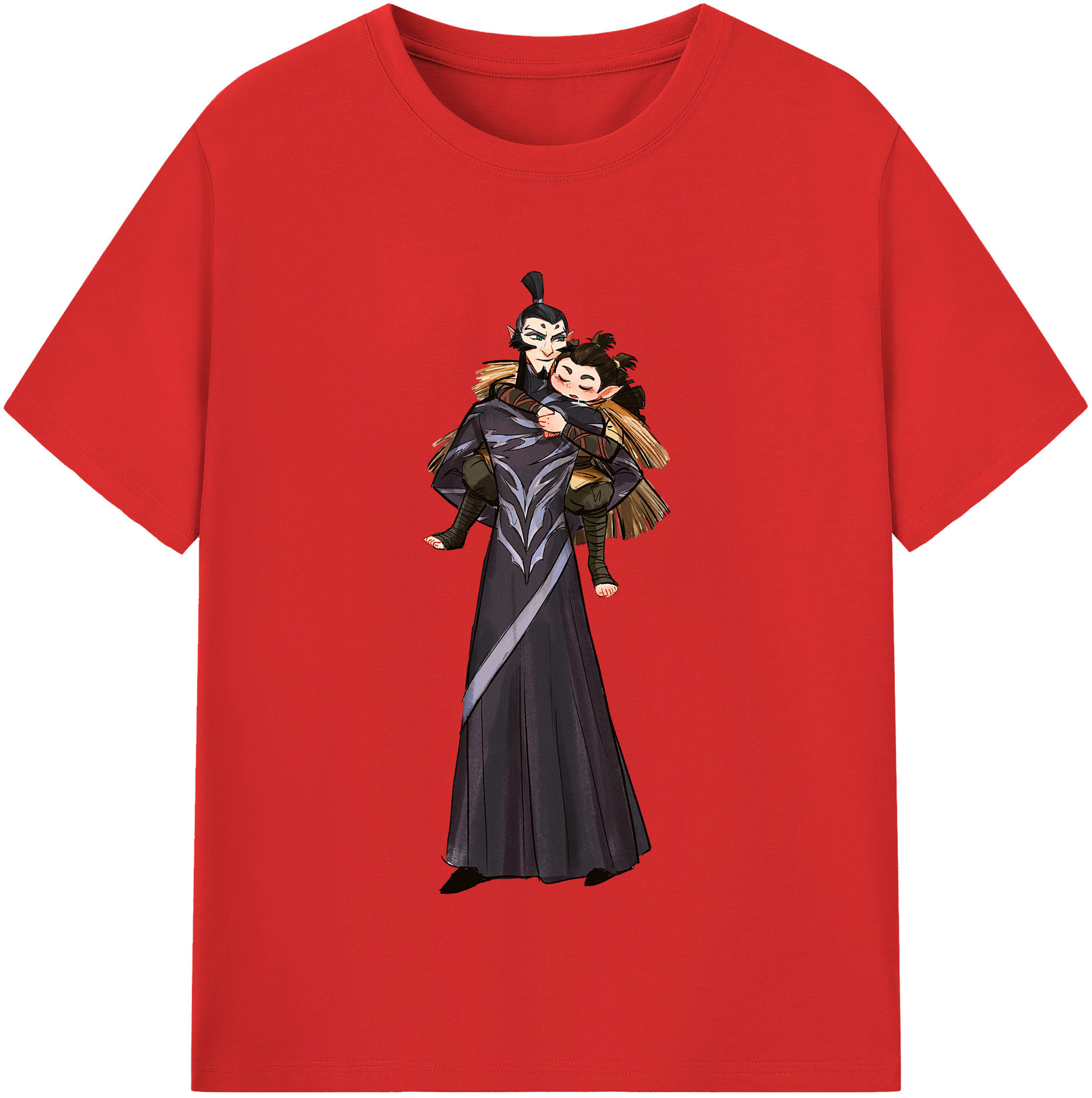 （画像用） Ne Zha 2 ナタ 魔童の大暴れ レディースカジュアルプリントTシャツ（綿100％）
