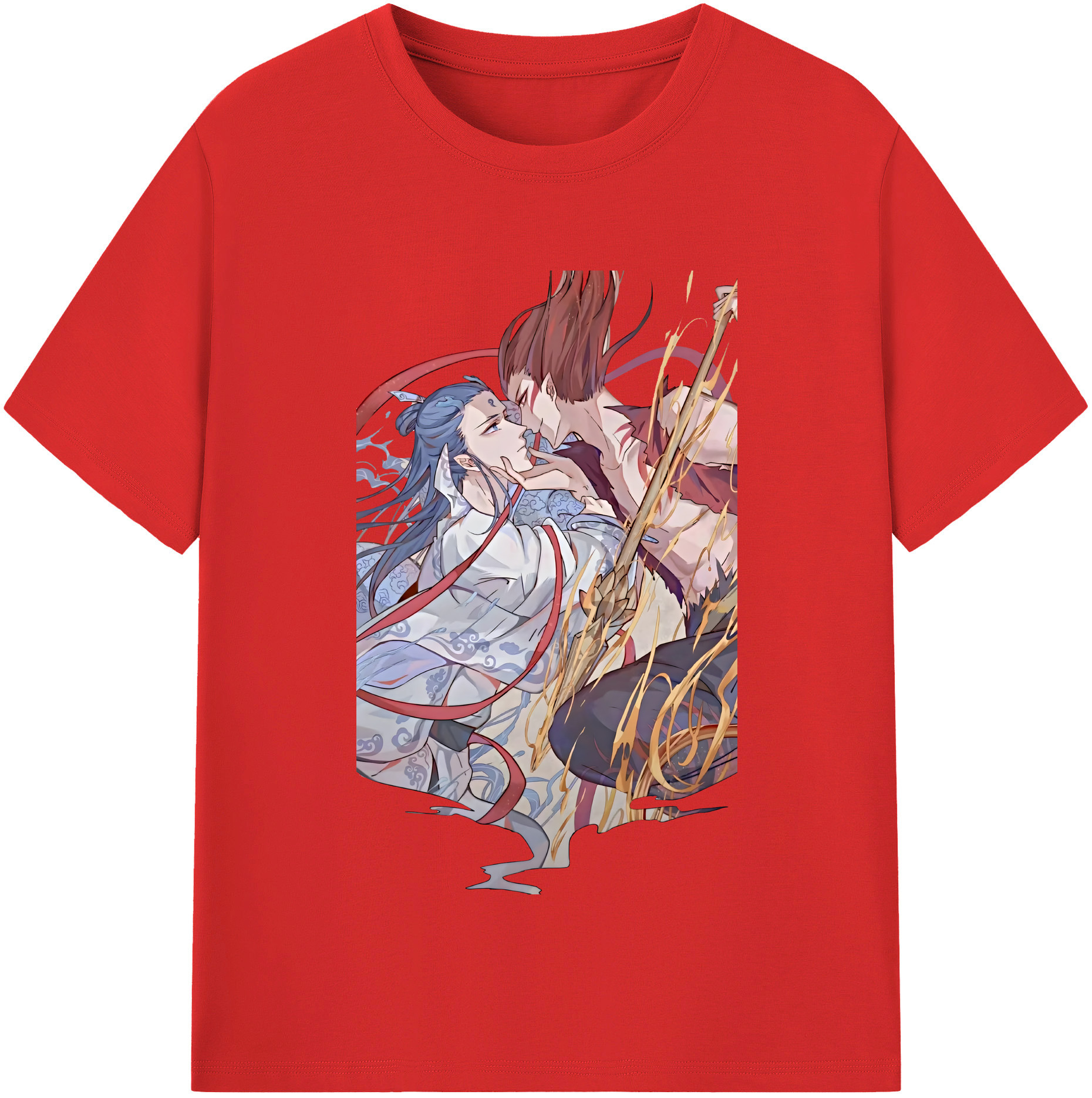 （画像用） Ne Zha 2 ナタ 魔童の大暴れ レディースカジュアルプリントTシャツ（綿100％）