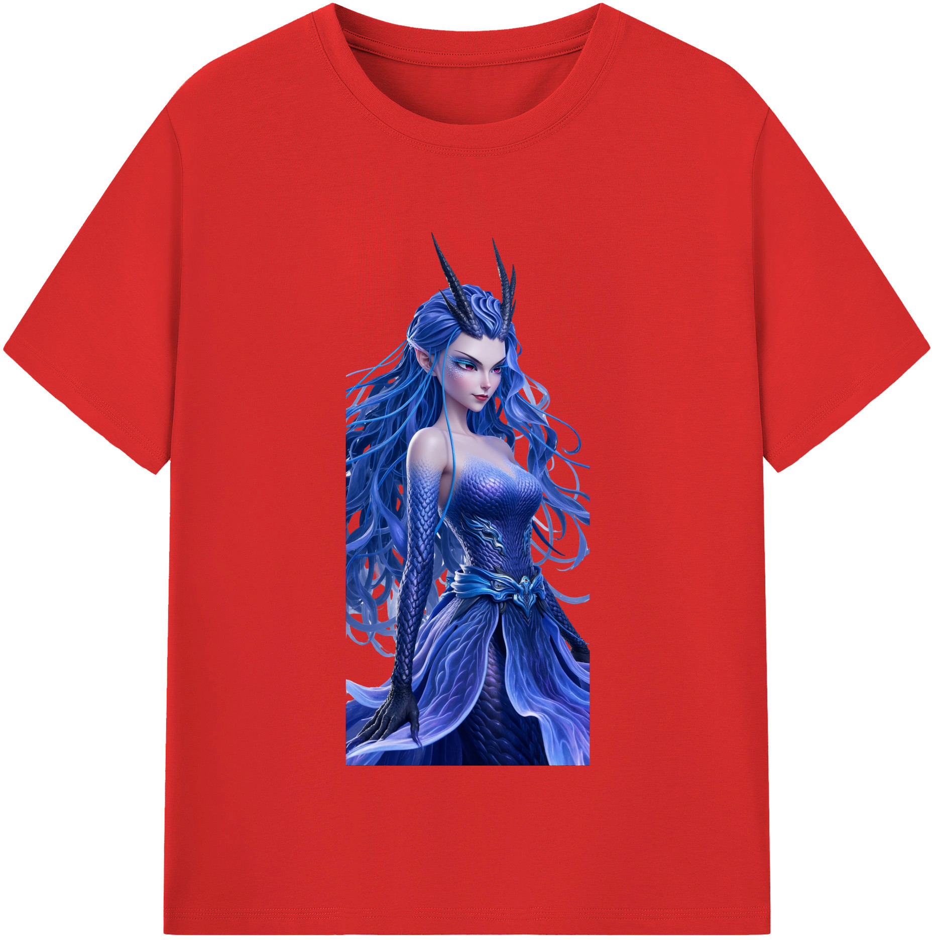 （画像用） Ne Zha 2 ナタ 魔童の大暴れ レディースカジュアルプリントTシャツ（綿100％）