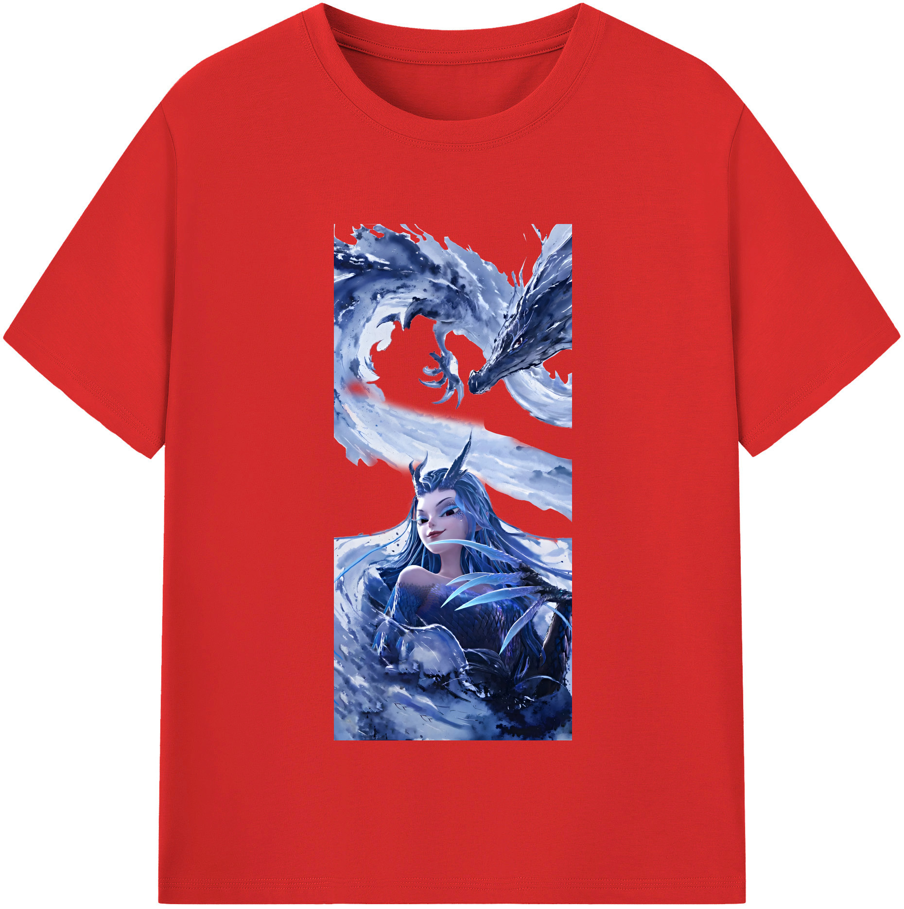 （画像用） Ne Zha 2 ナタ 魔童の大暴れ レディースカジュアルプリントTシャツ（綿100％）