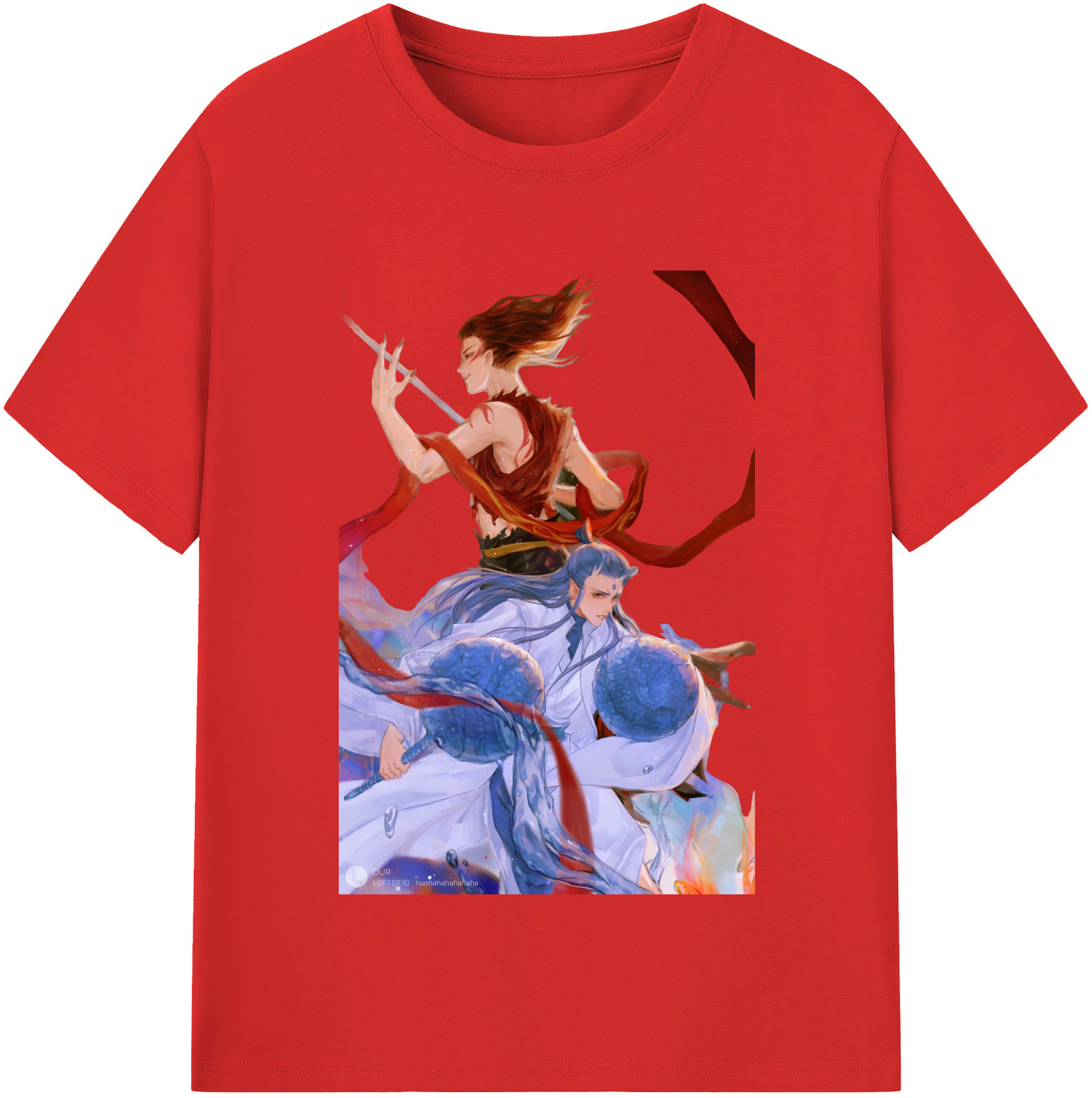 （画像用） Ne Zha 2 ナタ 魔童の大暴れ レディースカジュアルプリントTシャツ（綿100％）