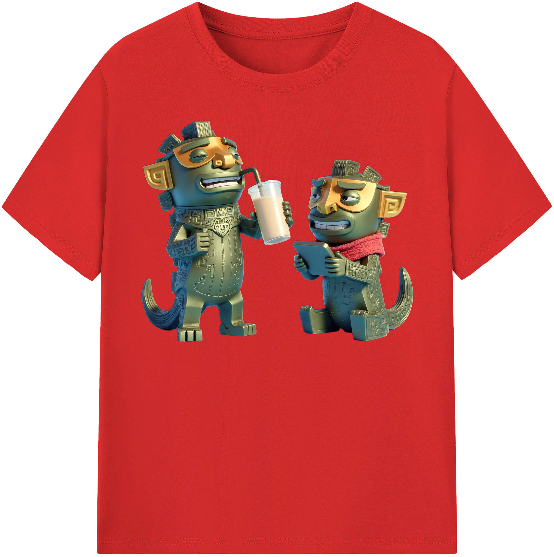 （画像用） Ne Zha 2 ナタ 魔童の大暴れ レディースカジュアルプリントTシャツ（綿100％）