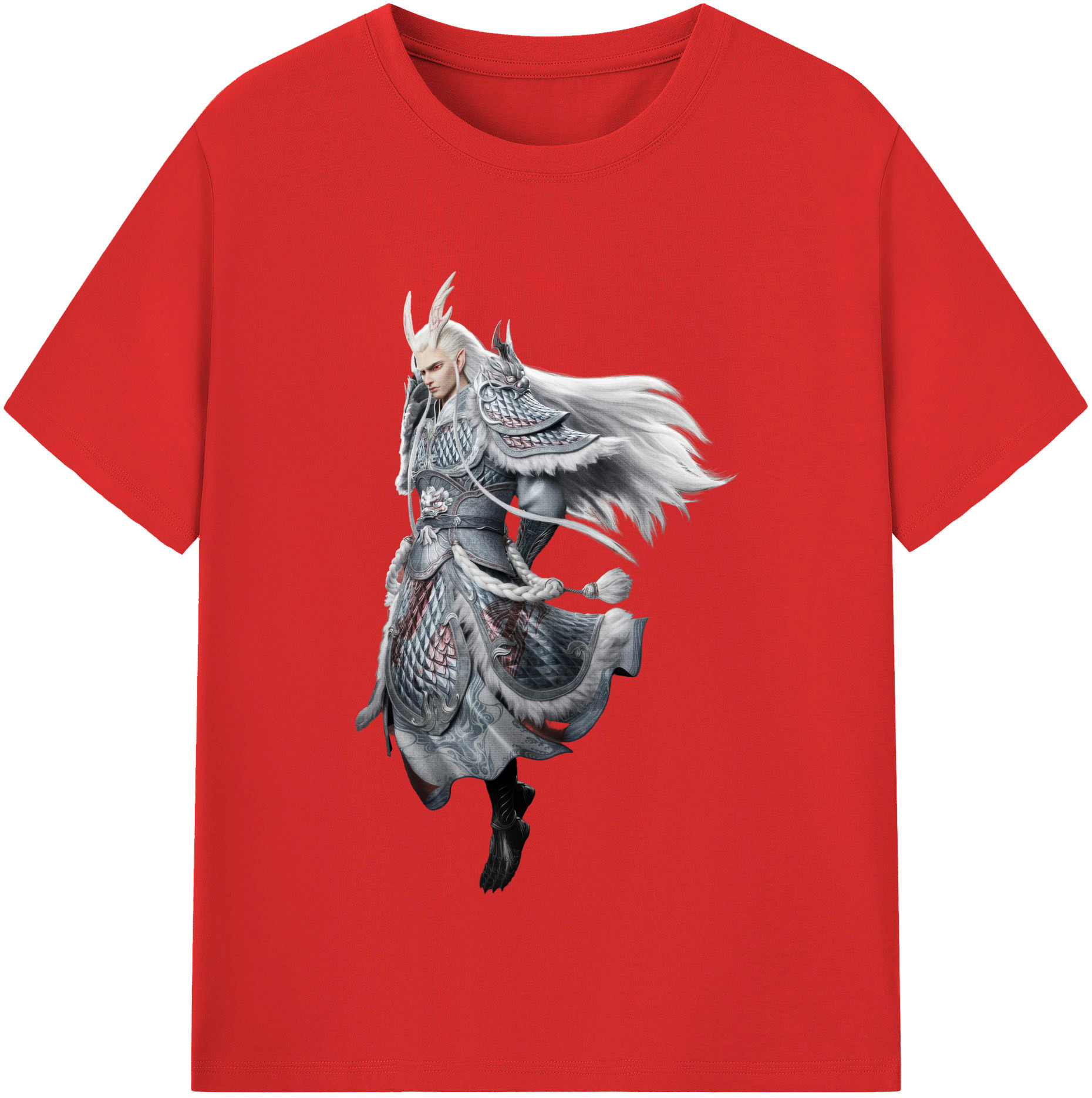 （画像用） Ne Zha 2 ナタ 魔童の大暴れ レディースカジュアルプリントTシャツ（綿100％）