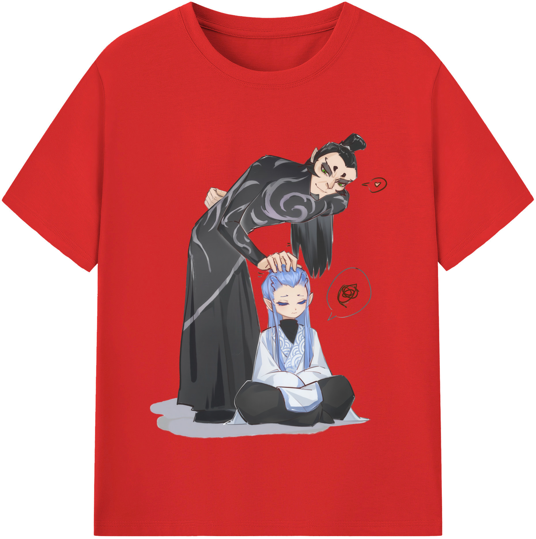（画像用） Ne Zha 2 ナタ 魔童の大暴れ レディースカジュアルプリントTシャツ（綿100％）