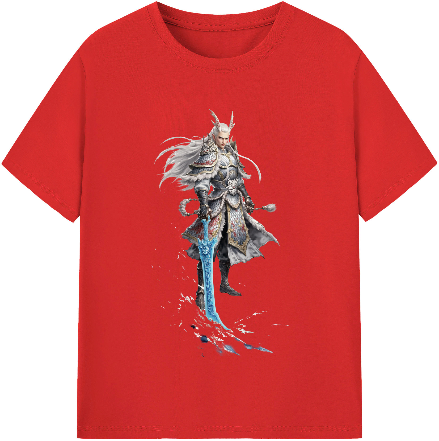 （画像用） Ne Zha 2 ナタ 魔童の大暴れ レディースカジュアルプリントTシャツ（綿100％）