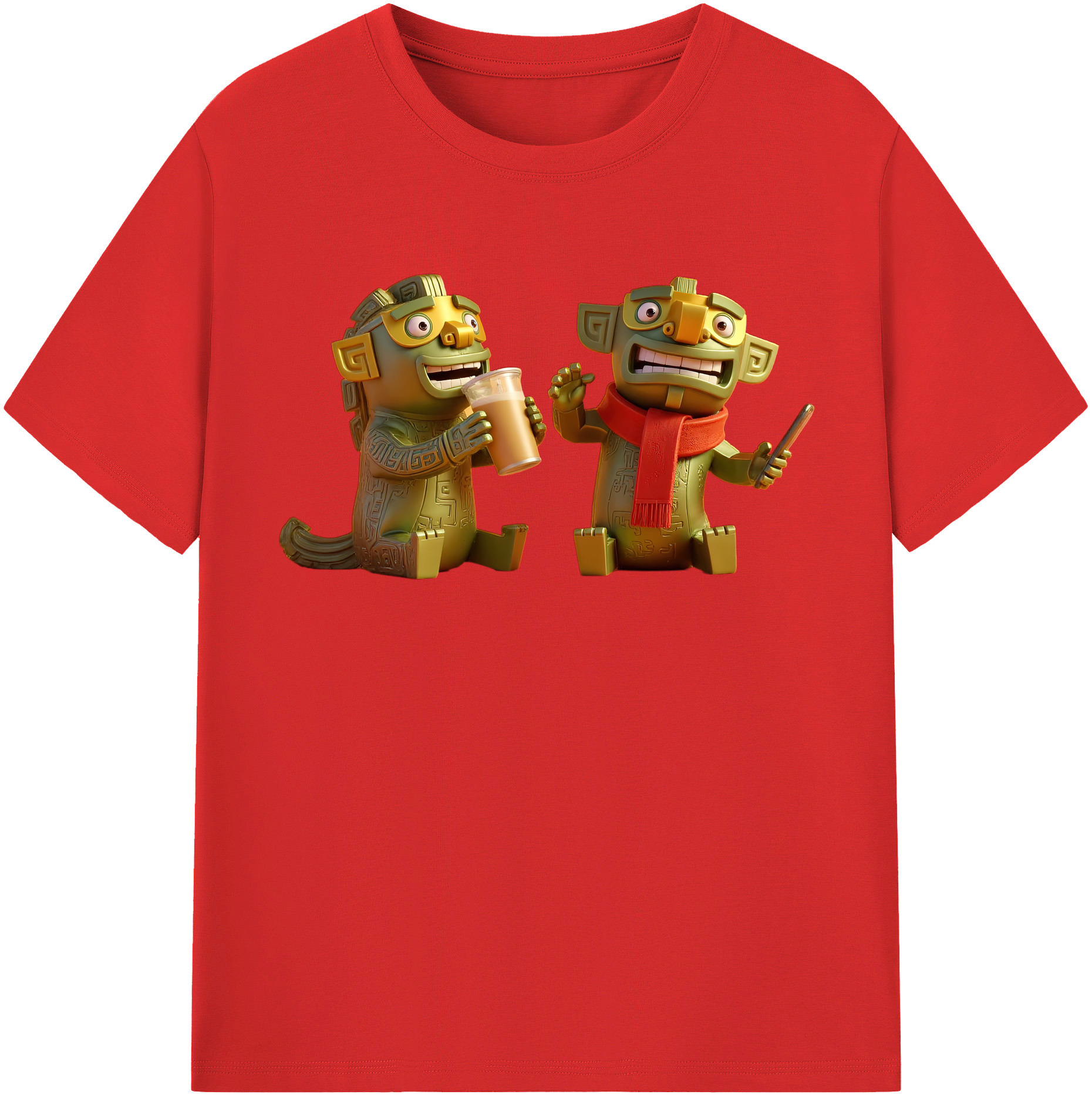 （画像用） Ne Zha 2 ナタ 魔童の大暴れ レディースカジュアルプリントTシャツ（綿100％）