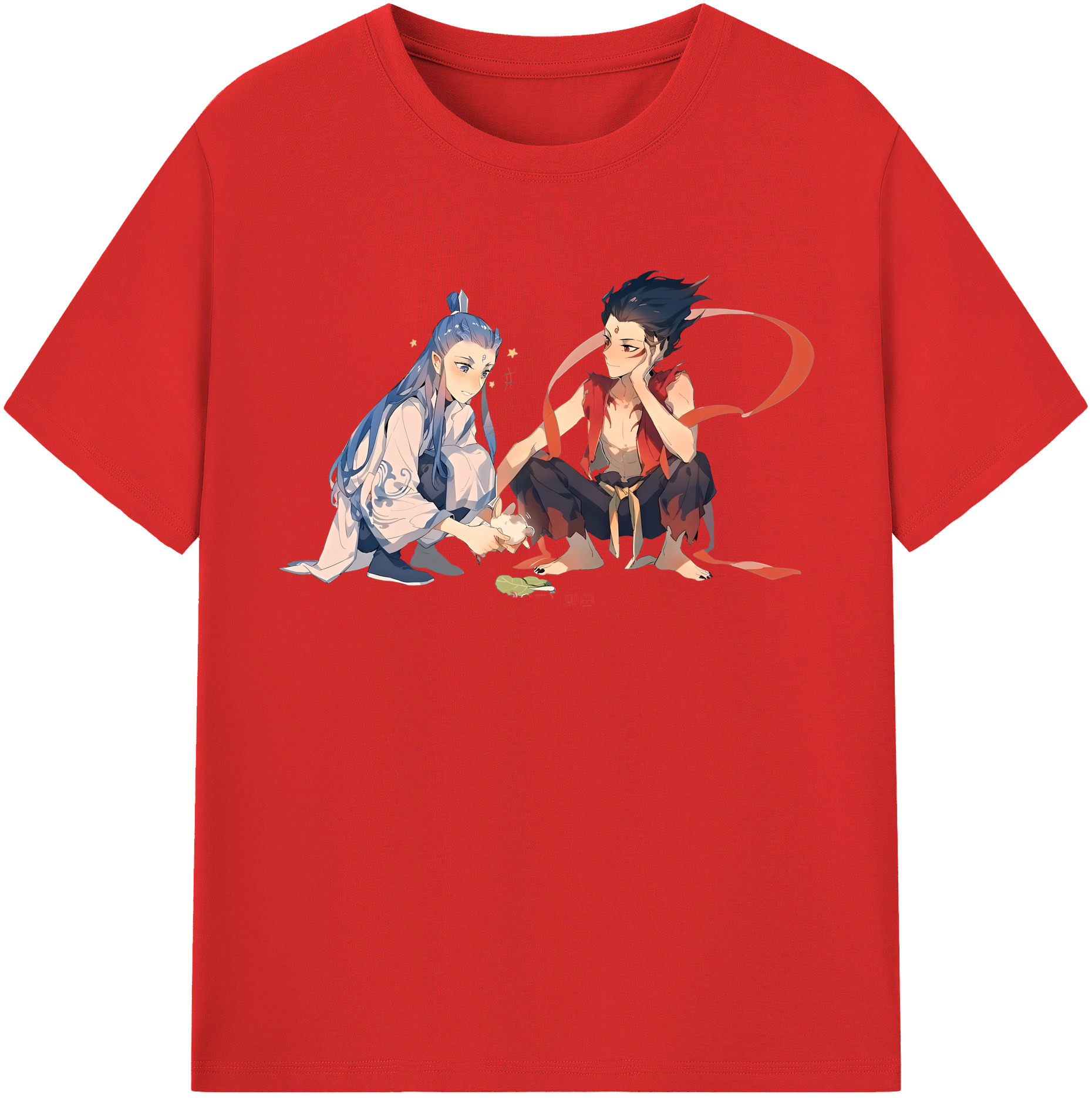 （画像用） Ne Zha 2 ナタ 魔童の大暴れ レディースカジュアルプリントTシャツ（綿100％）