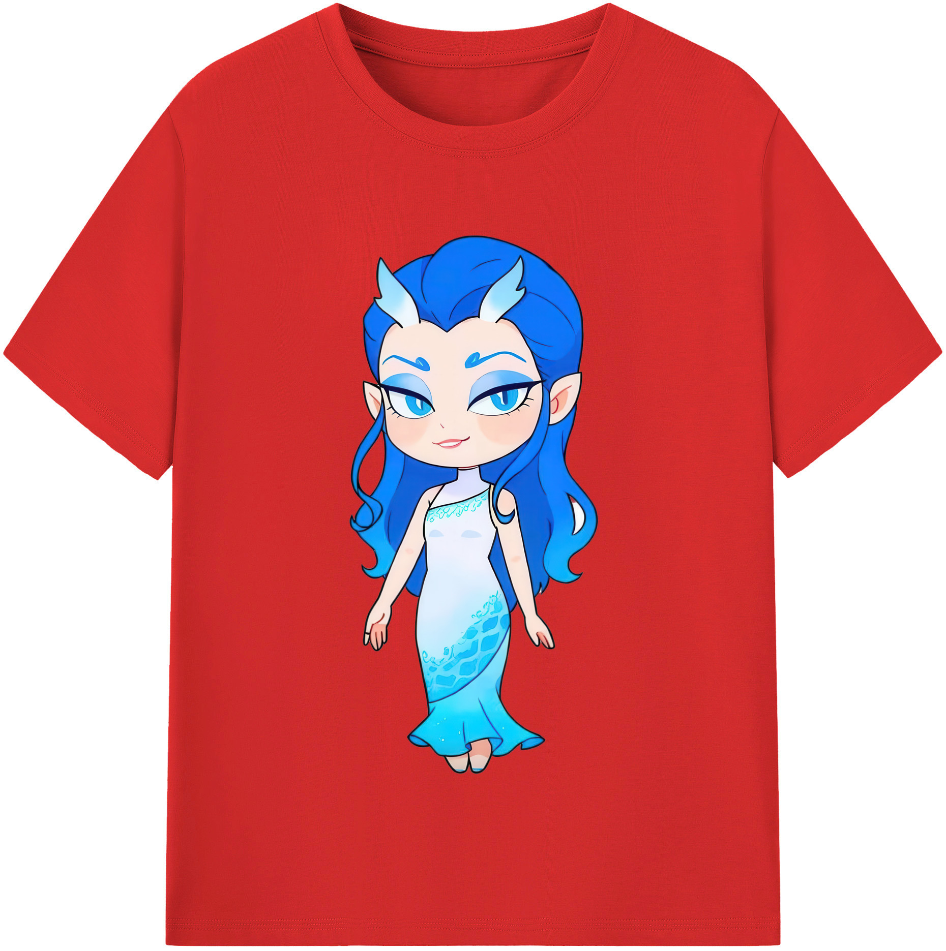 （画像用） Ne Zha 2 ナタ 魔童の大暴れ レディースカジュアルプリントTシャツ（綿100％）