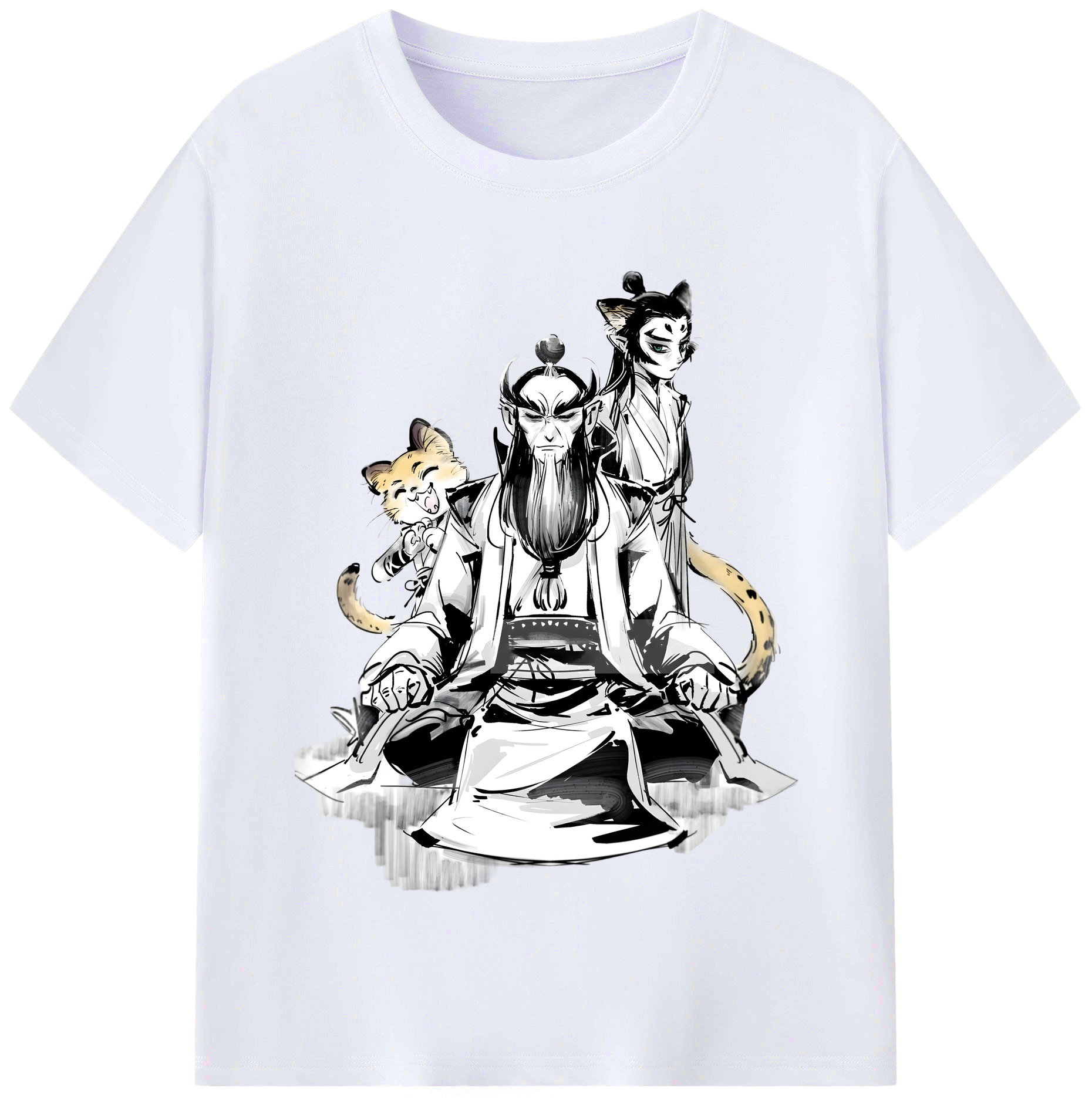 （画像用） Ne Zha 2 ナタ 魔童の大暴れ レディースカジュアルプリントTシャツ（綿100％）