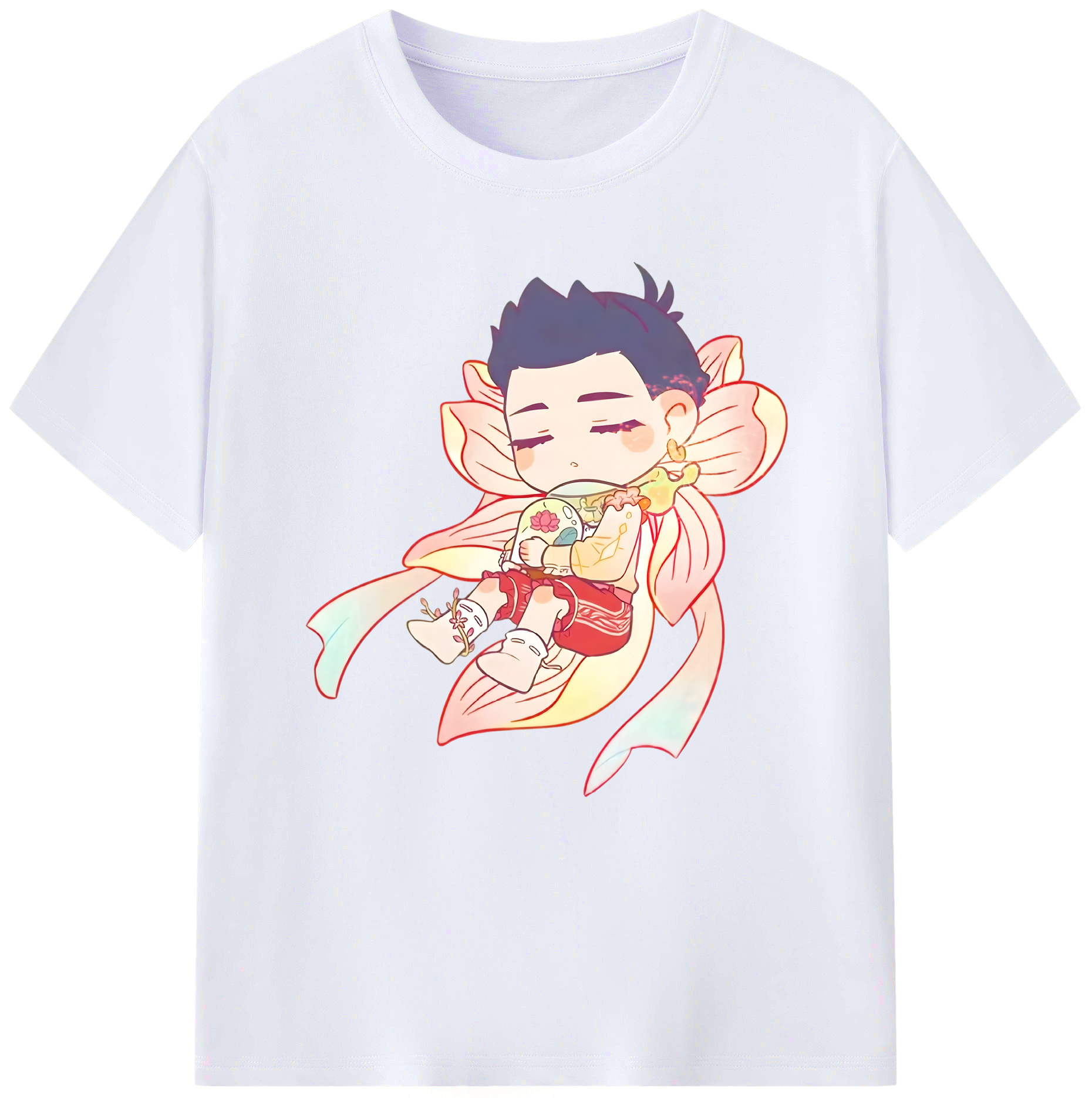 （画像用） Ne Zha 2 ナタ 魔童の大暴れ レディースカジュアルプリントTシャツ（綿100％）