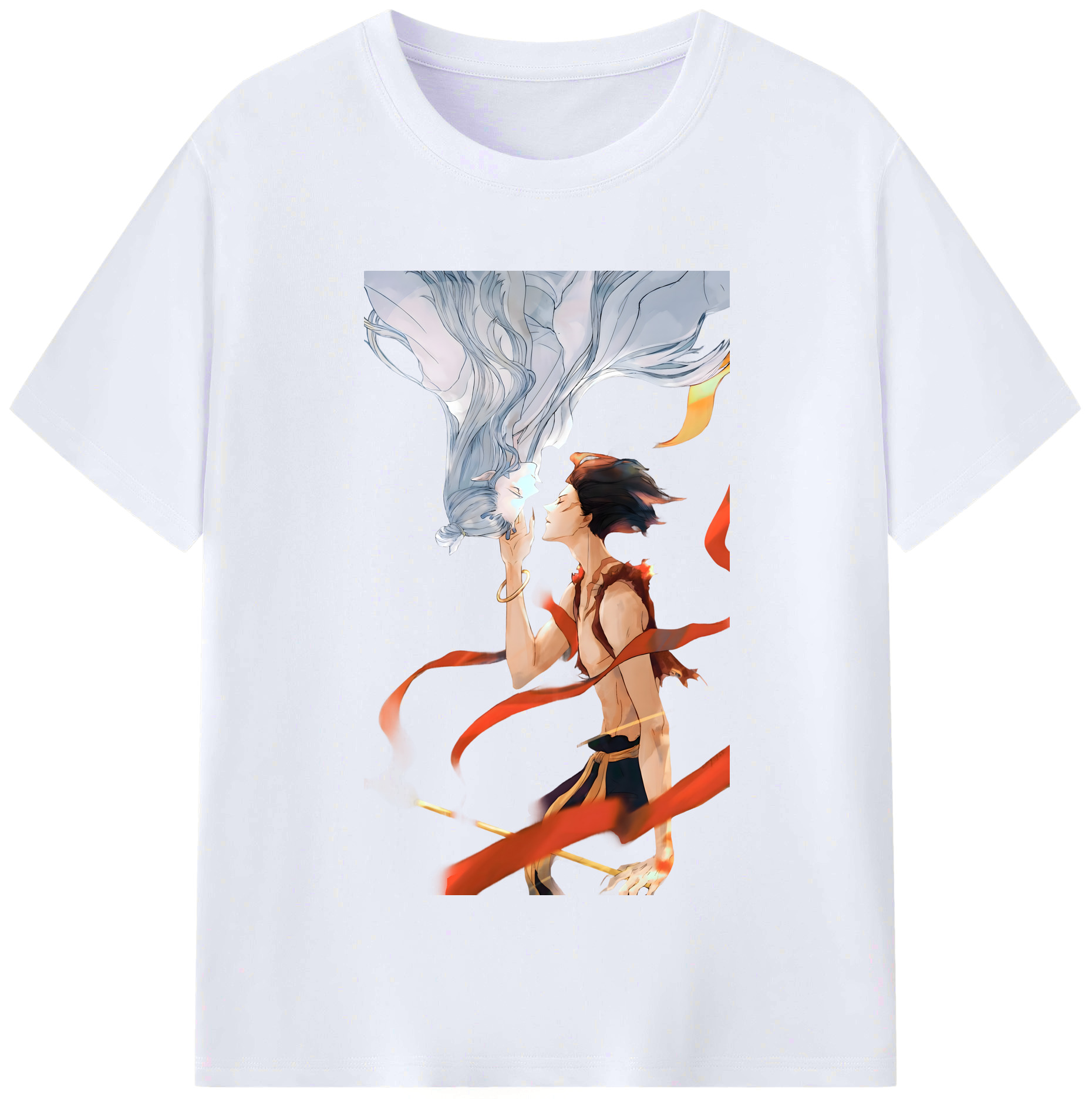 （画像用） Ne Zha 2 ナタ 魔童の大暴れ レディースカジュアルプリントTシャツ（綿100％）