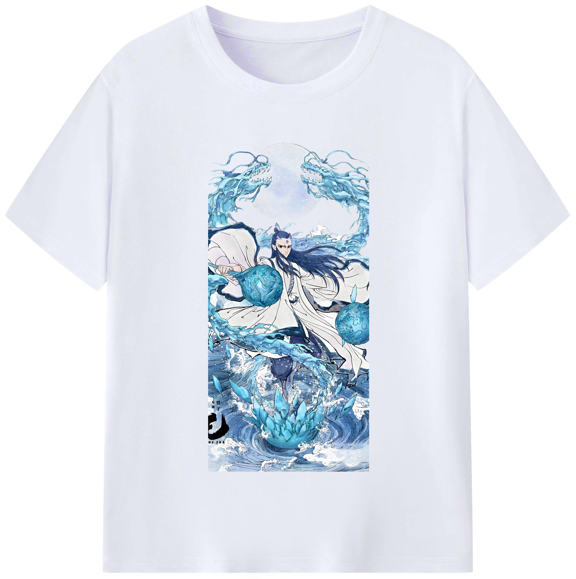 （画像用） Ne Zha 2 ナタ 魔童の大暴れ レディースカジュアルプリントTシャツ（綿100％）