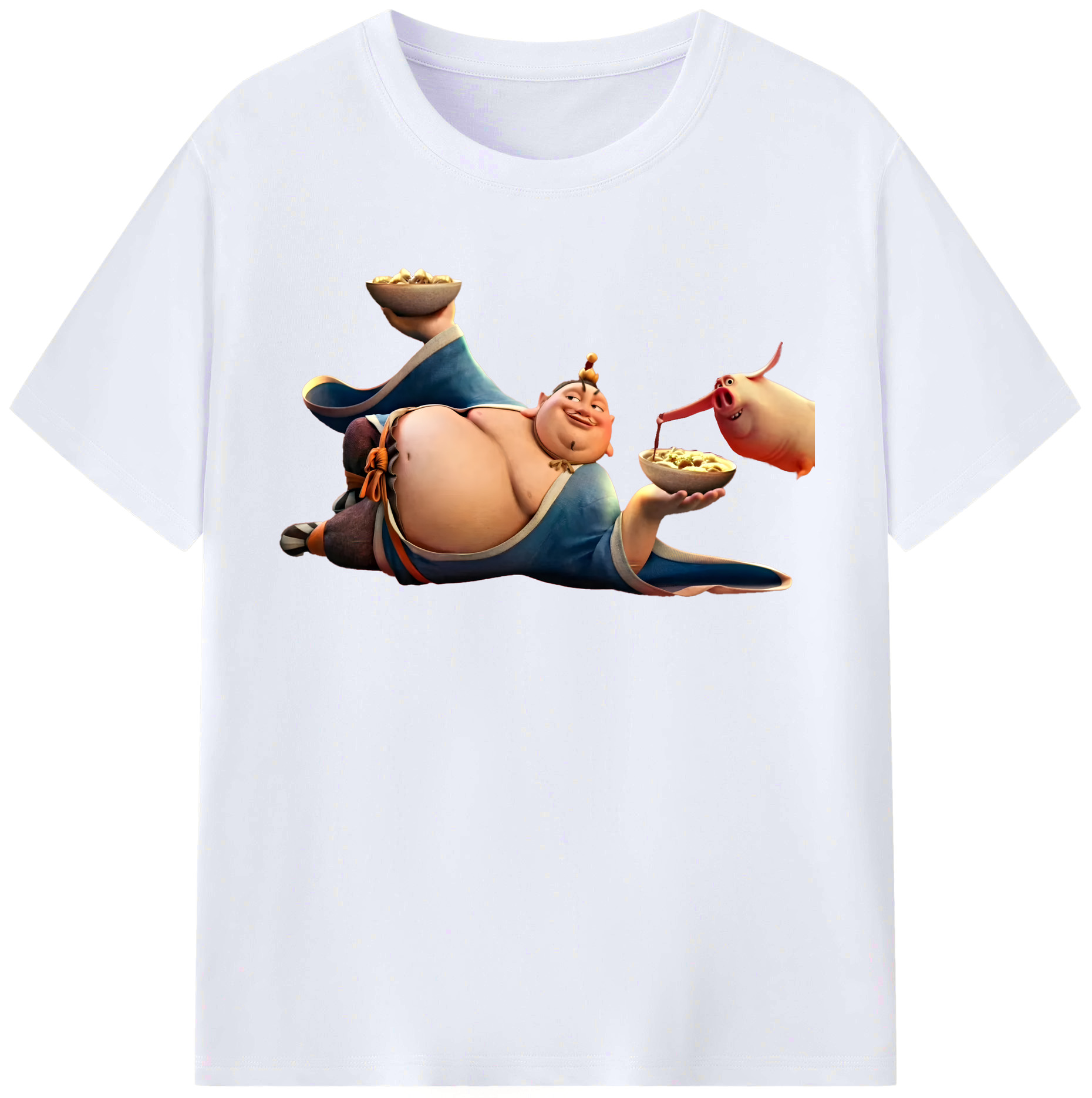 （画像用） Ne Zha 2 ナタ 魔童の大暴れ レディースカジュアルプリントTシャツ（綿100％）