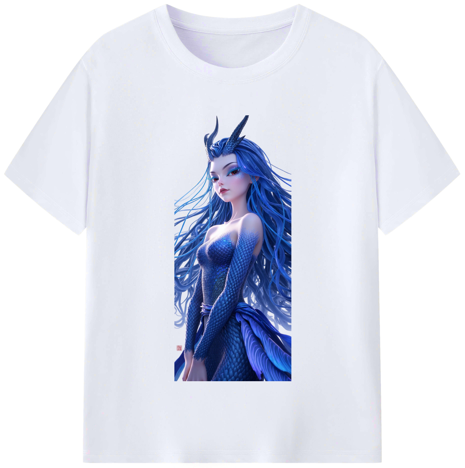 （画像用） Ne Zha 2 ナタ 魔童の大暴れ レディースカジュアルプリントTシャツ（綿100％）