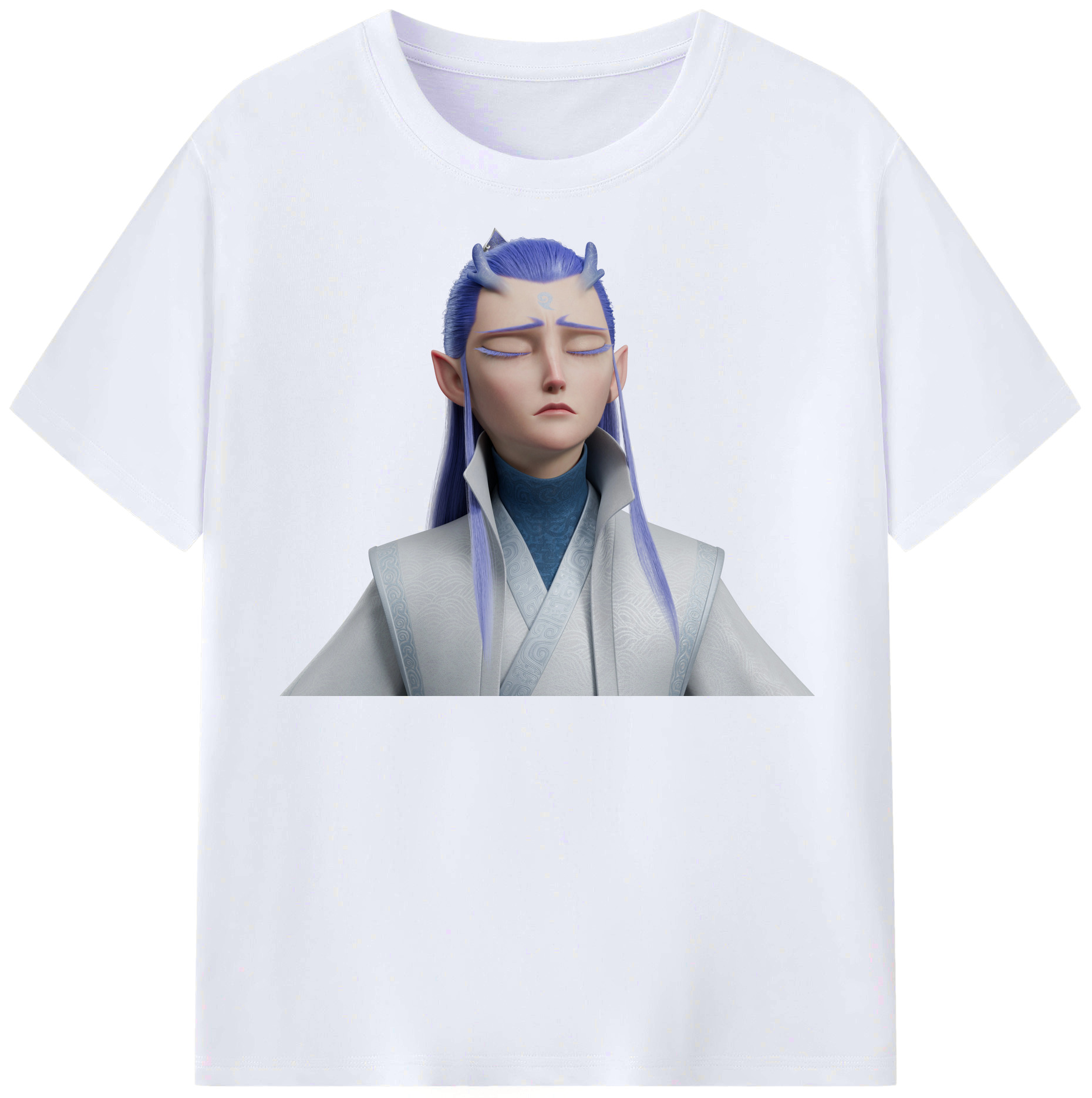 （画像用） Ne Zha 2 ナタ 魔童の大暴れ レディースカジュアルプリントTシャツ（綿100％）