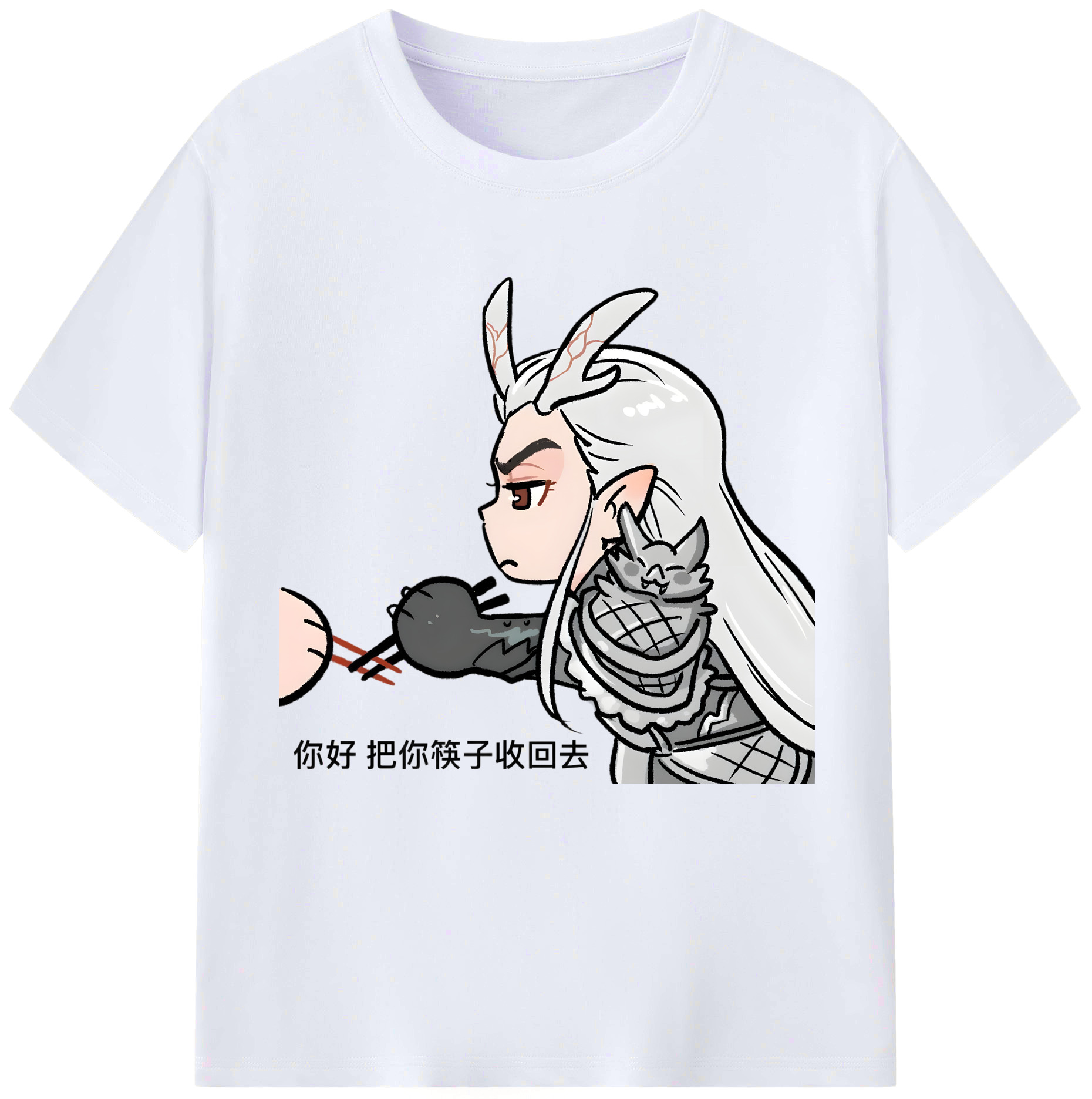 （画像用） Ne Zha 2 ナタ 魔童の大暴れ レディースカジュアルプリントTシャツ（綿100％）