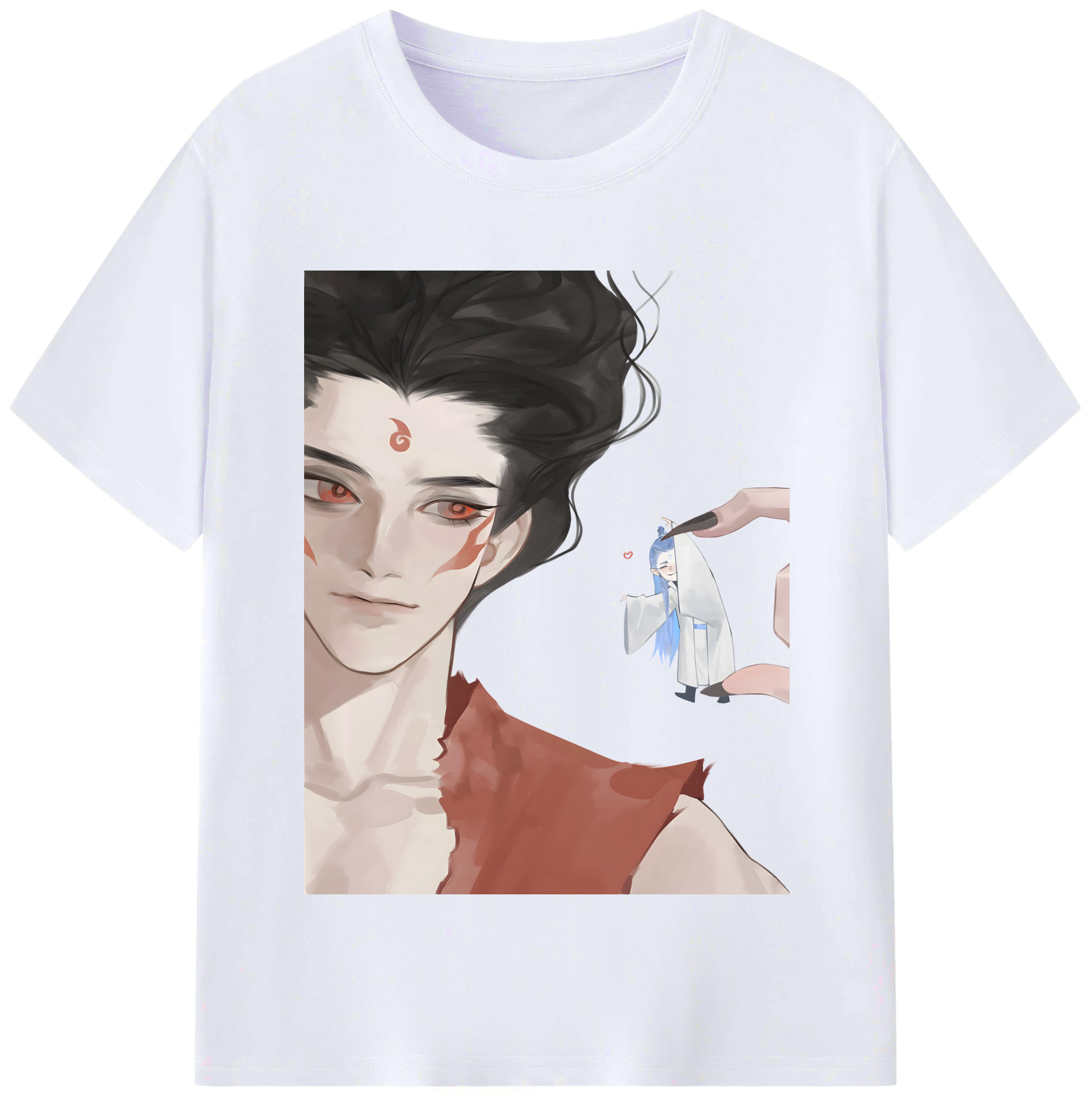 （画像用） Ne Zha 2 ナタ 魔童の大暴れ レディースカジュアルプリントTシャツ（綿100％）