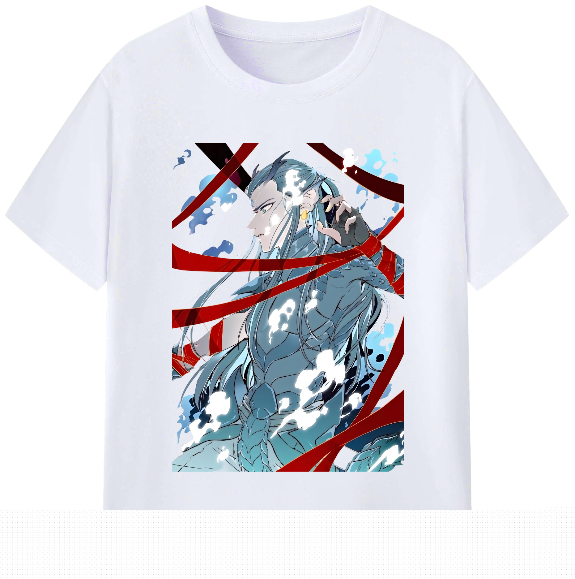 （画像用） Ne Zha 2 ナタ 魔童の大暴れ レディースカジュアルプリントTシャツ（綿100％）